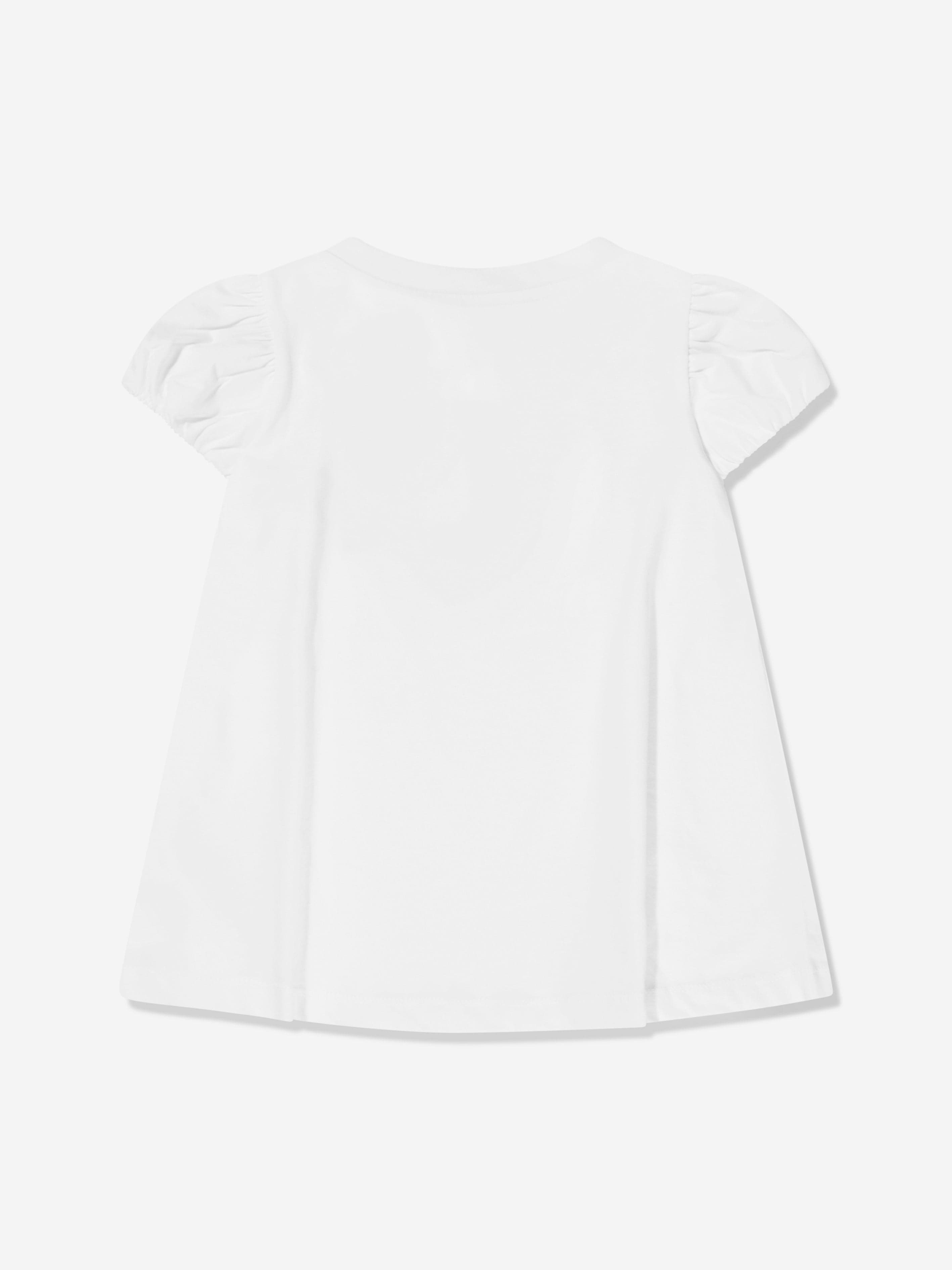 Monnalisa Girls Jerry And Cherie Maxi T-Shirt in White