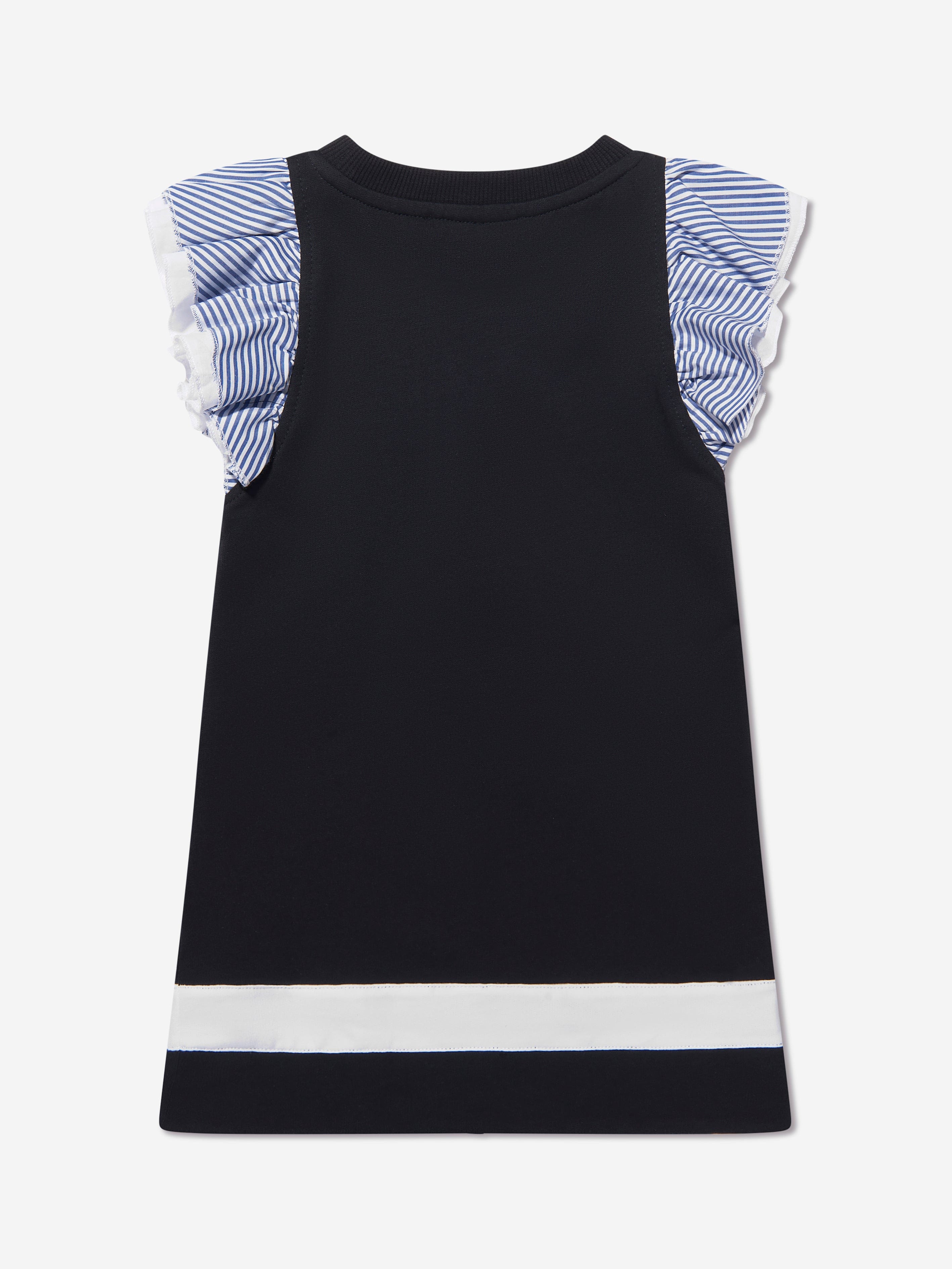 Monnalisa Girls Nautical Dress in Navy