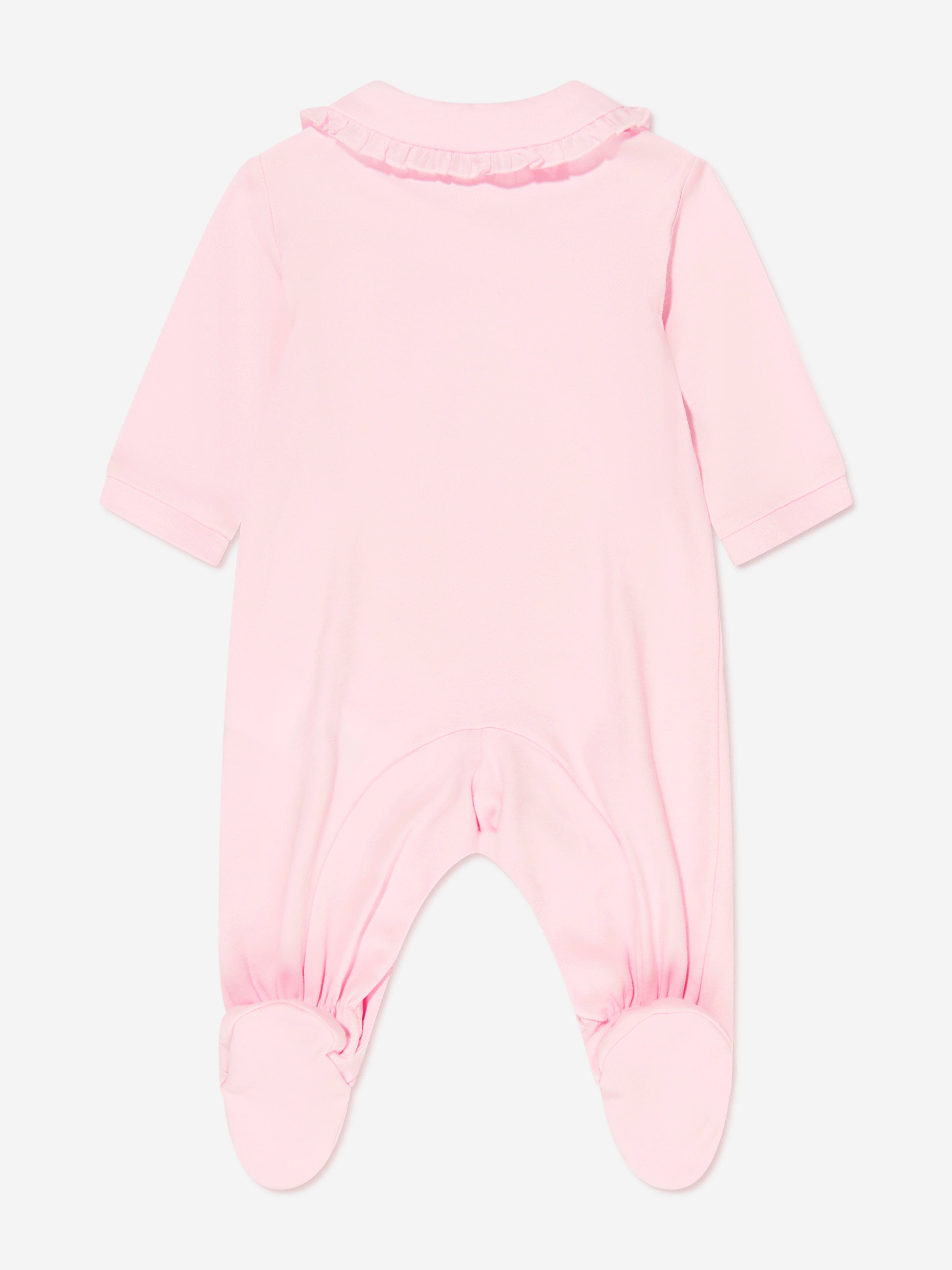 Monnalisa Baby Girls Bear Babygrow in Pink