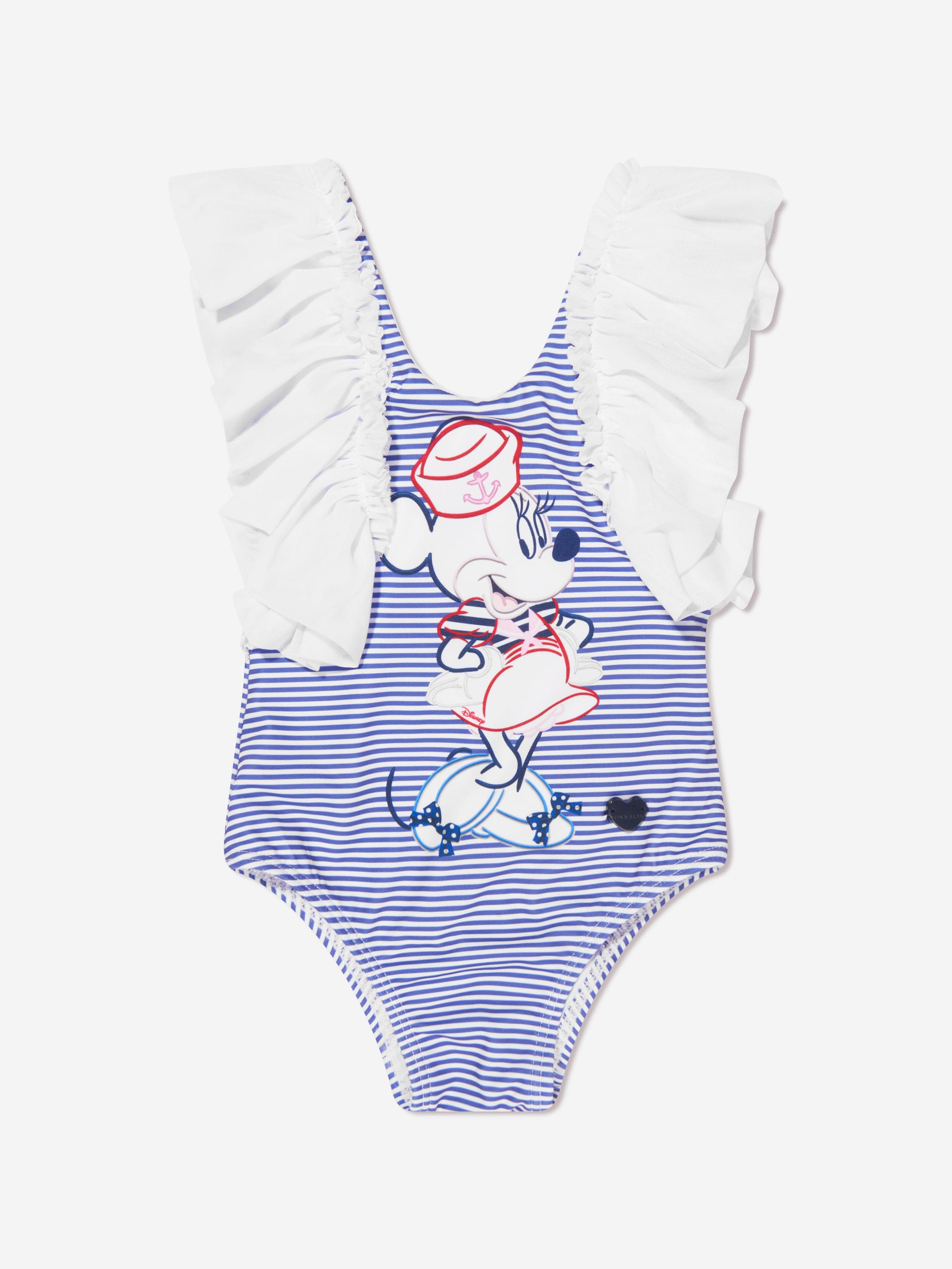 Monnalisa Baby Girls Minnie Mouse Swimsuit in White