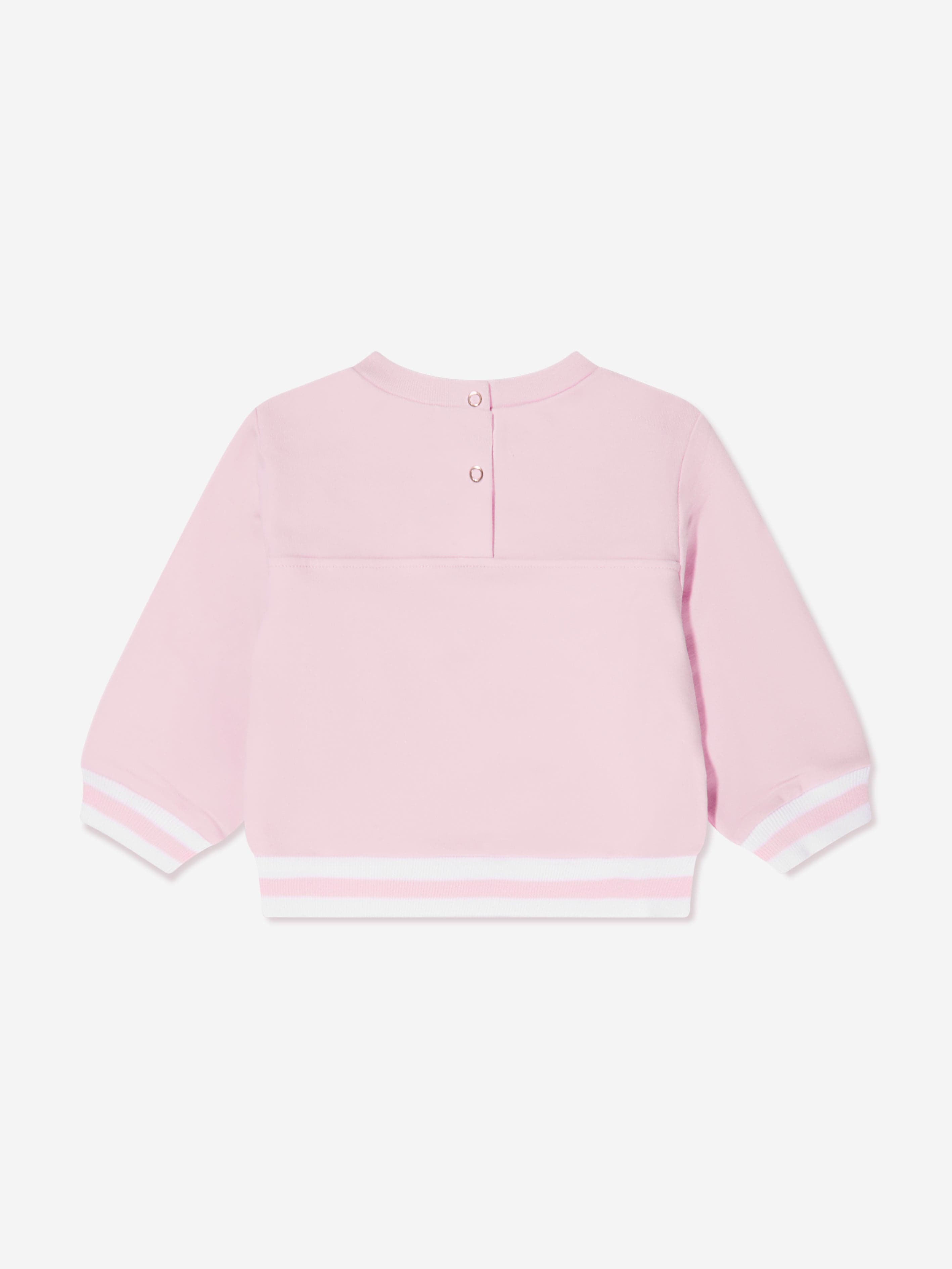 Monnalisa Baby Girls Bear Sweatshirt in Pink