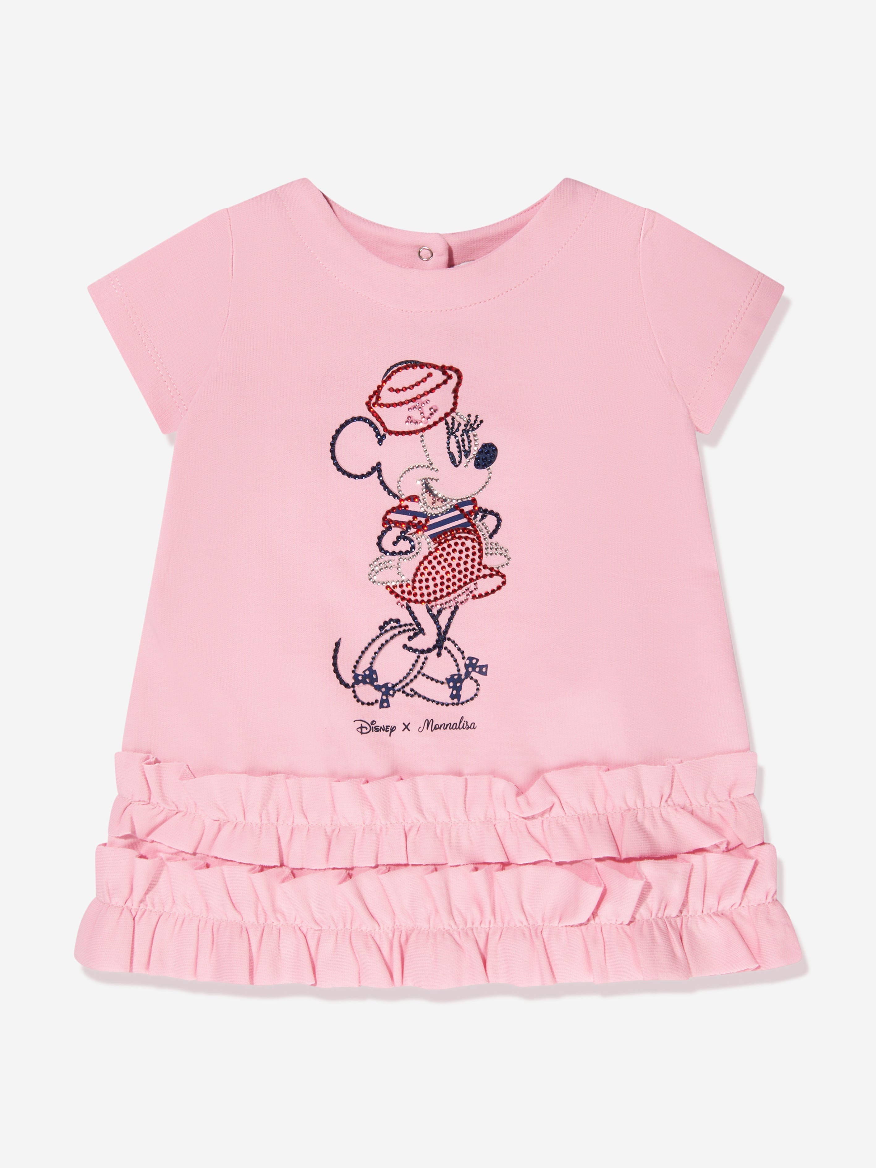 Monnalisa Baby Girls Minnie Mouse Dress in Pink