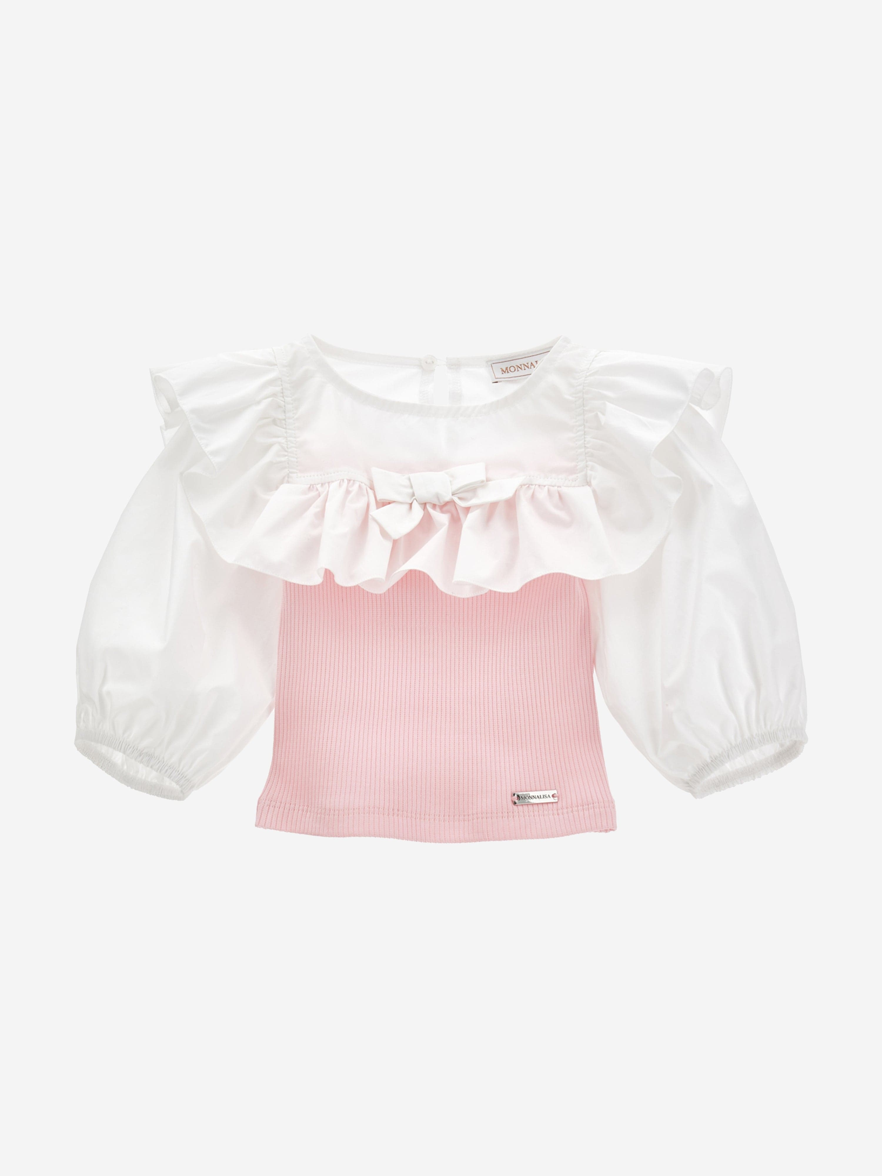 Monnalisa Girls Provenza Top in Pink