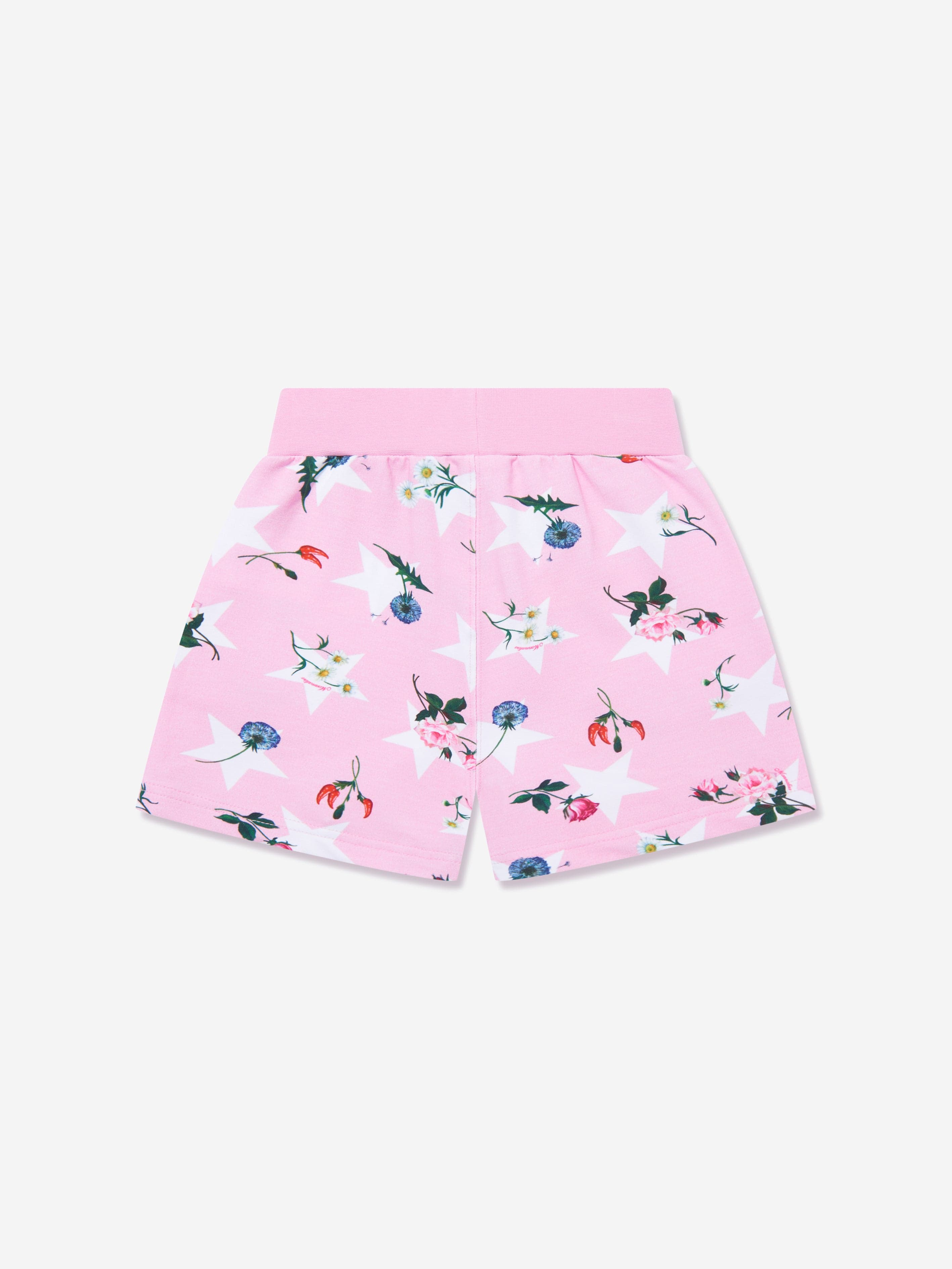 Monnalisa Girls Stars And Flower Shorts in Pink