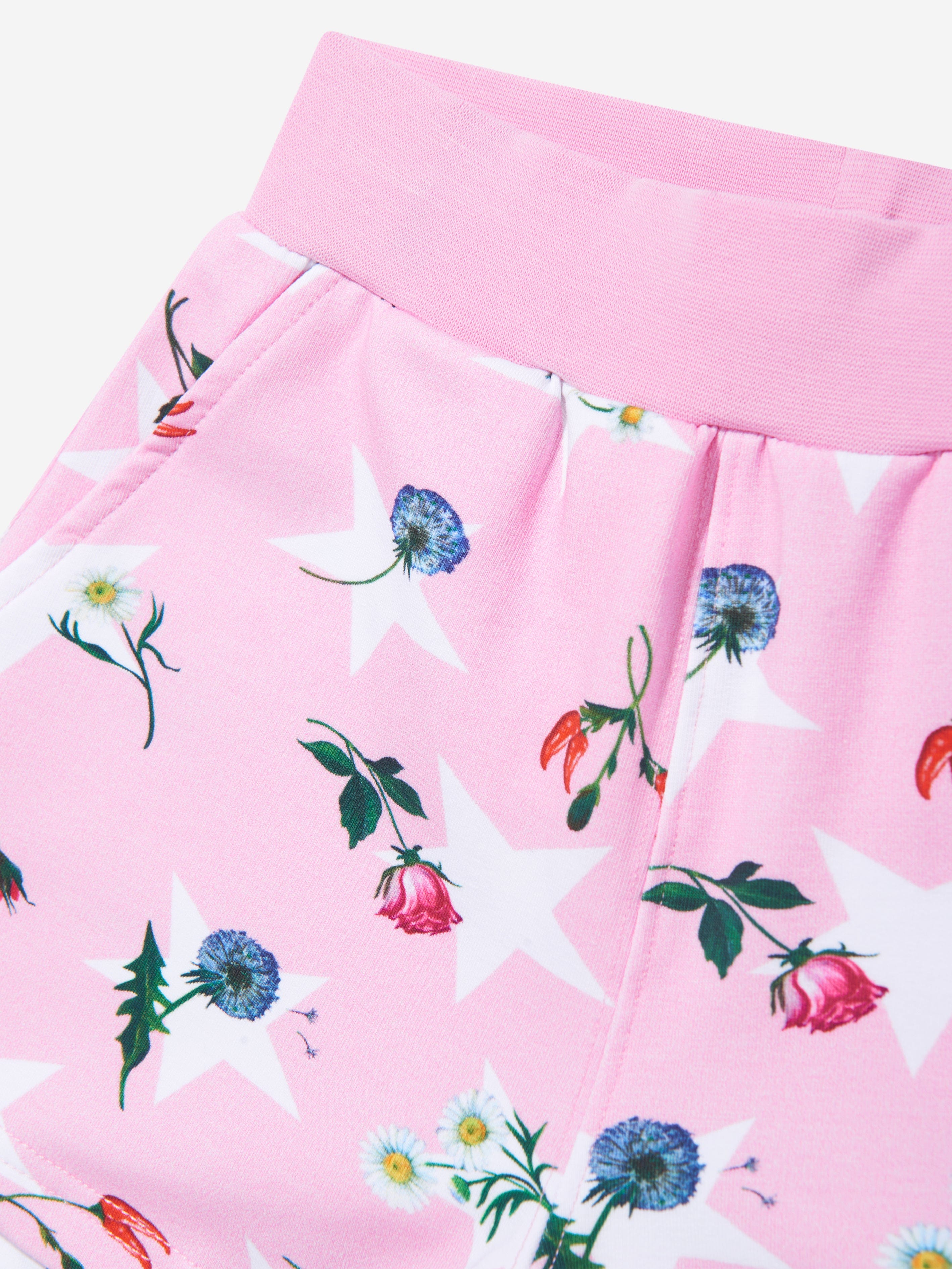 Monnalisa Girls Stars And Flower Shorts in Pink