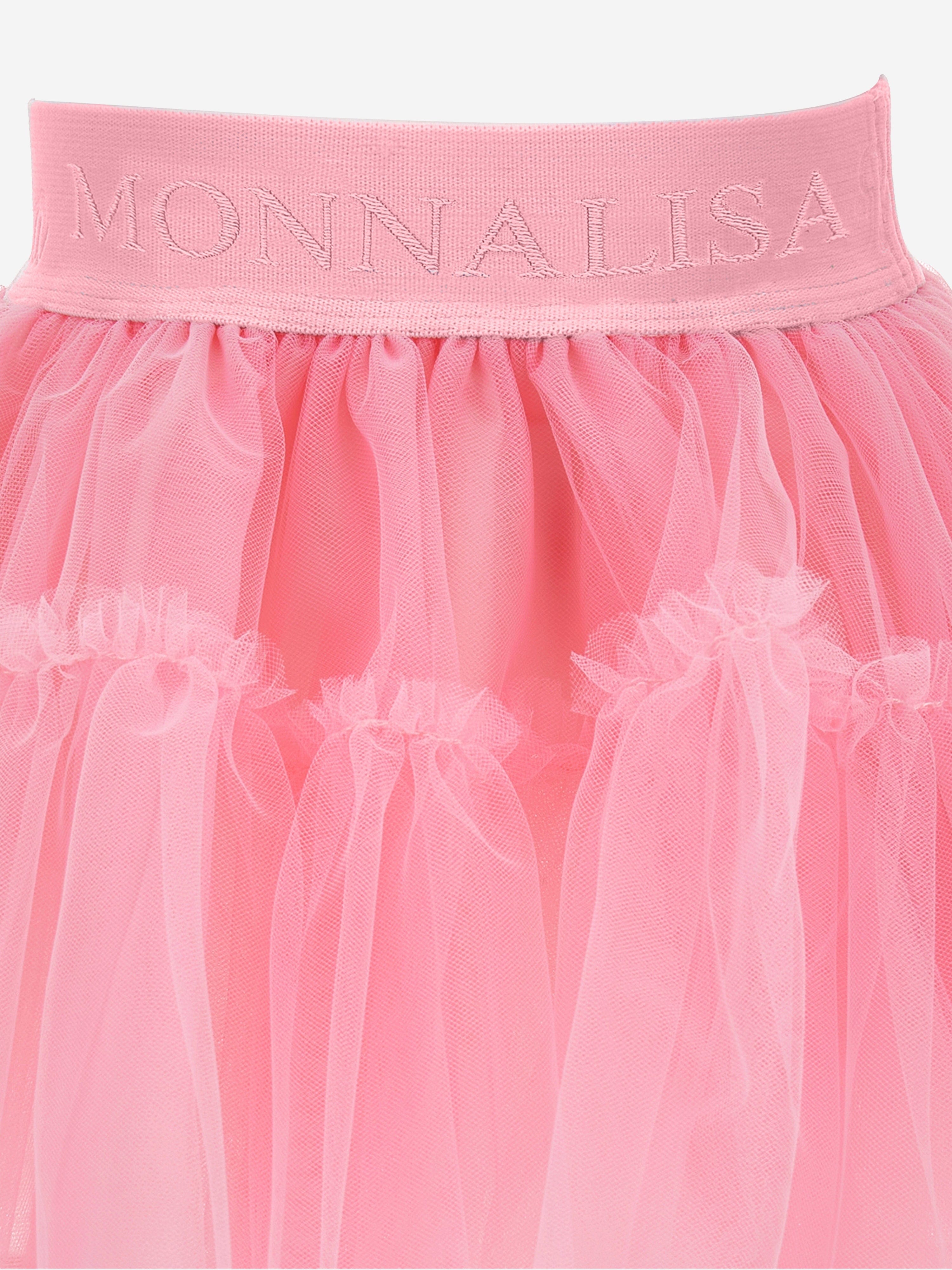 Monnalisa Baby Girls Tulle Tutu Skirt in Pink