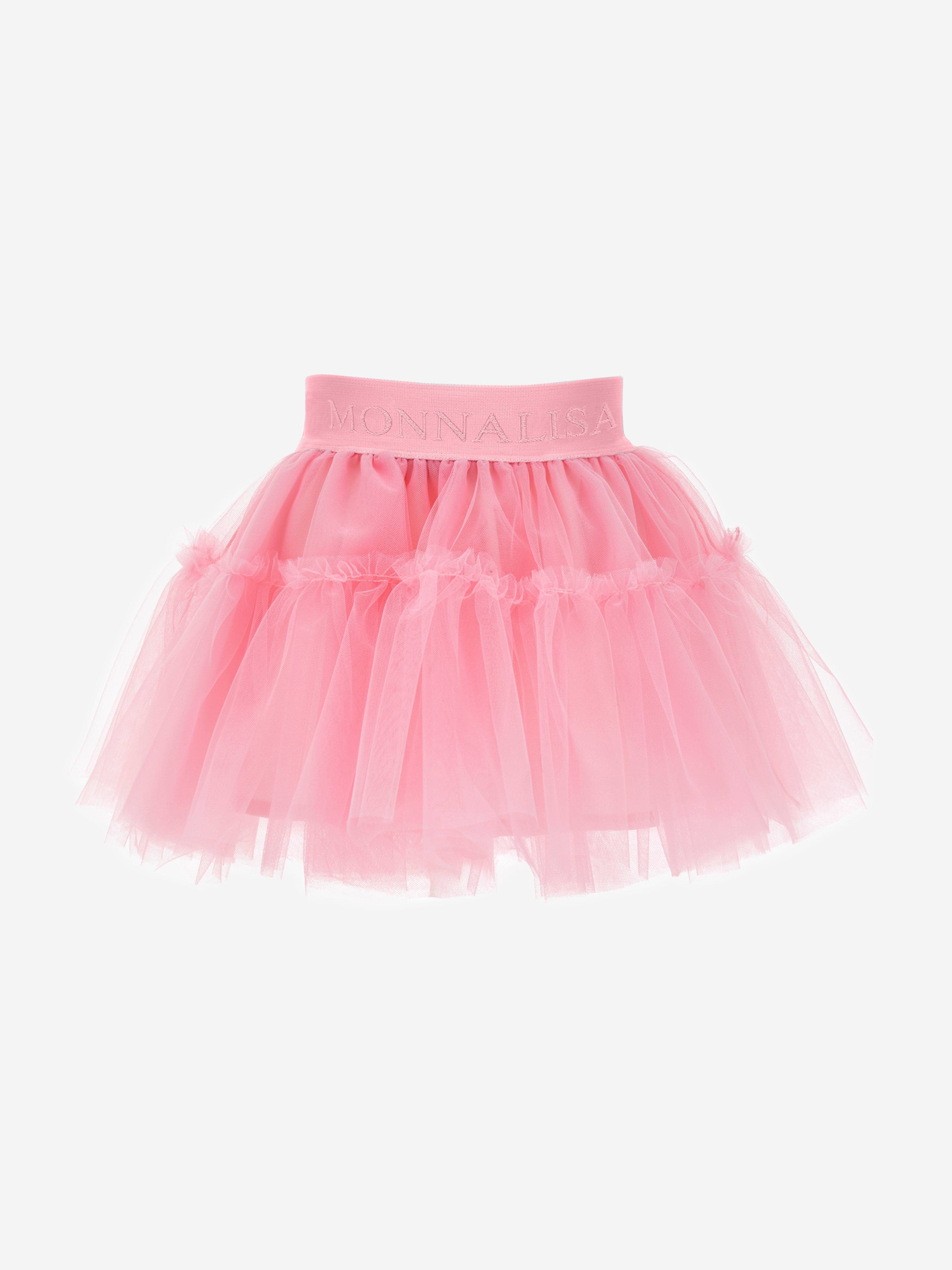 Monnalisa Baby Girls Tulle Tutu Skirt in Pink