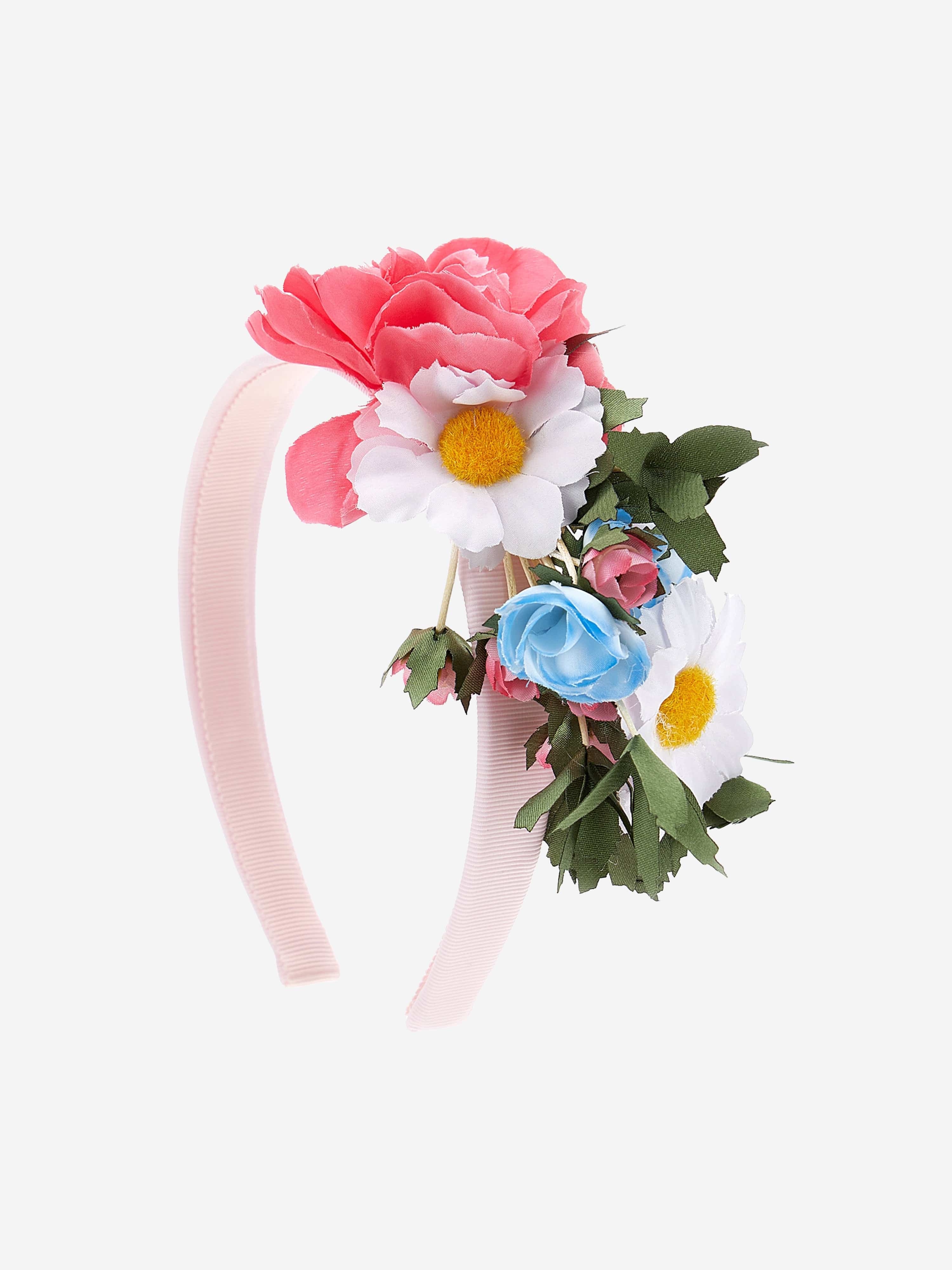 Monnalisa Girls Flower Headband in Multicolour