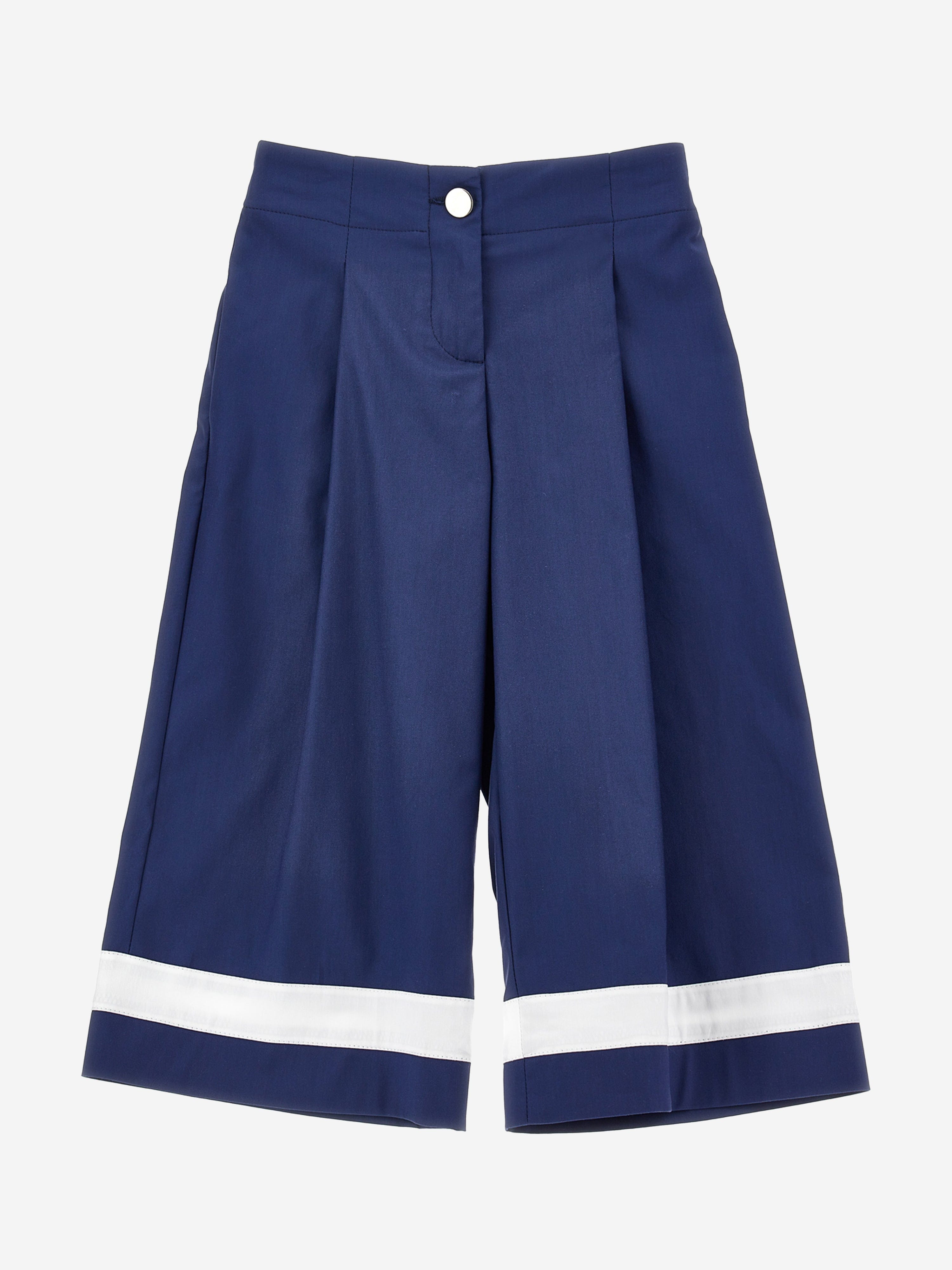 Monnalisa Girls Marina Trousers in Navy