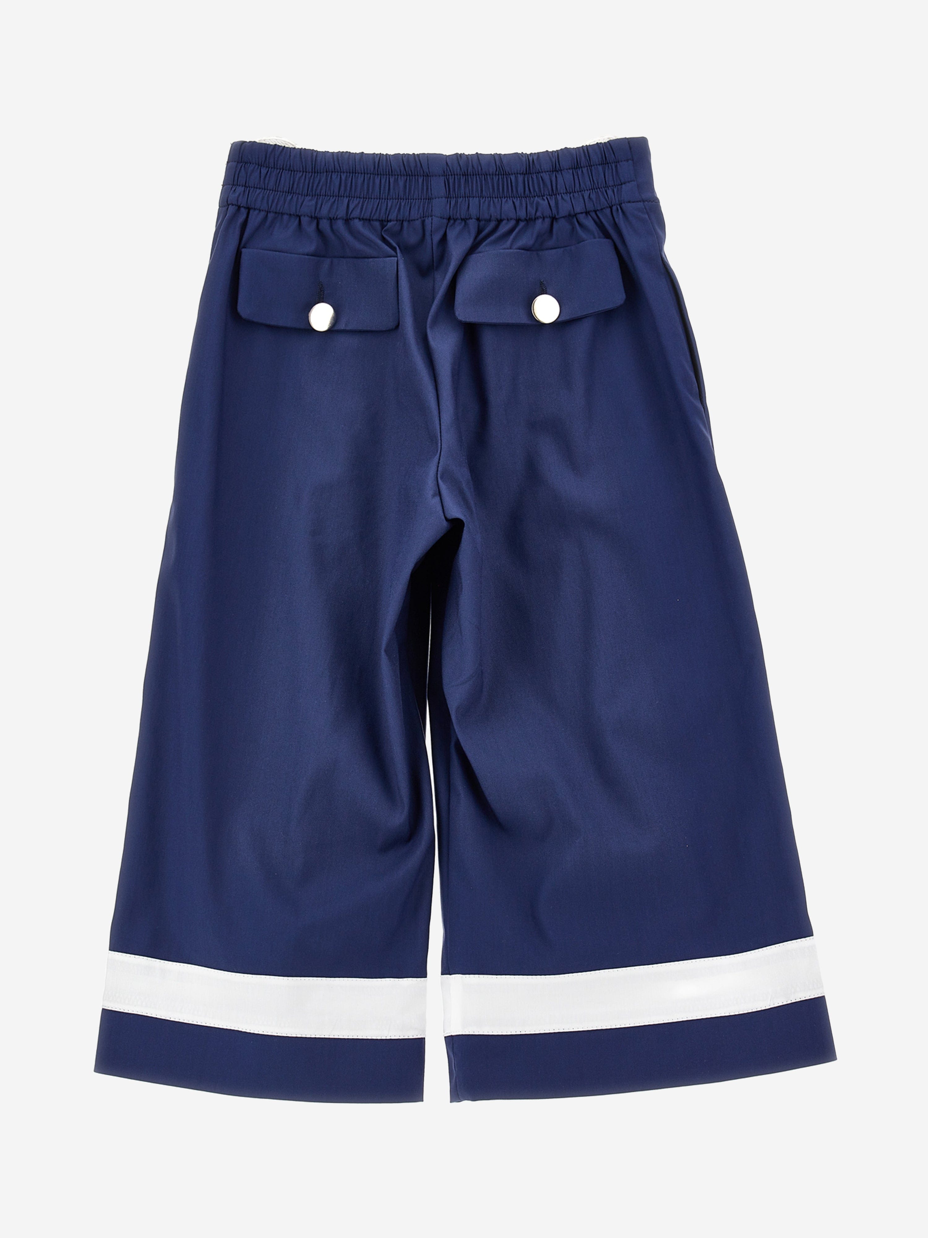 Monnalisa Girls Marina Trousers in Navy