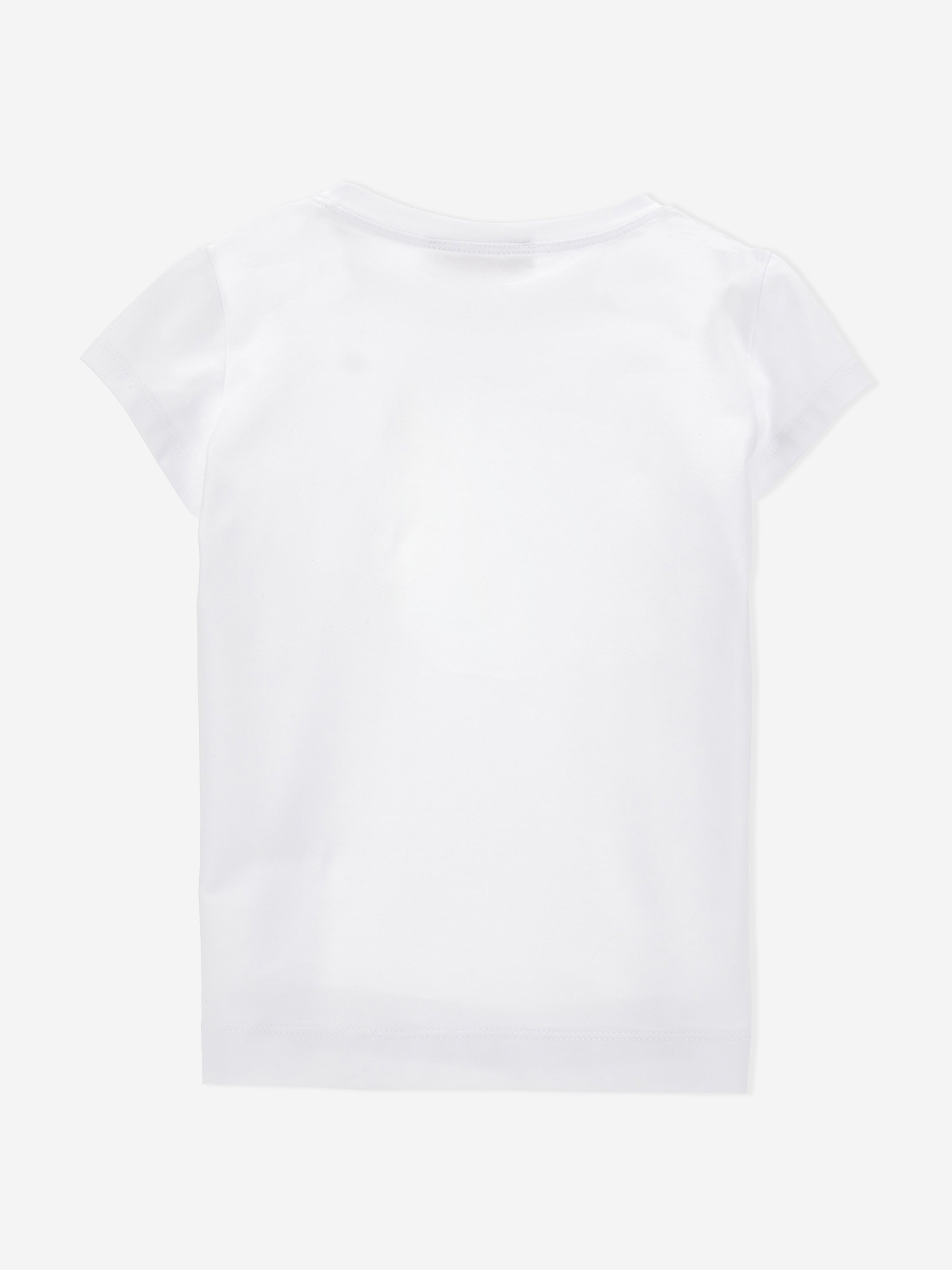 Monnalisa Girls Strawberry T-Shirt in White