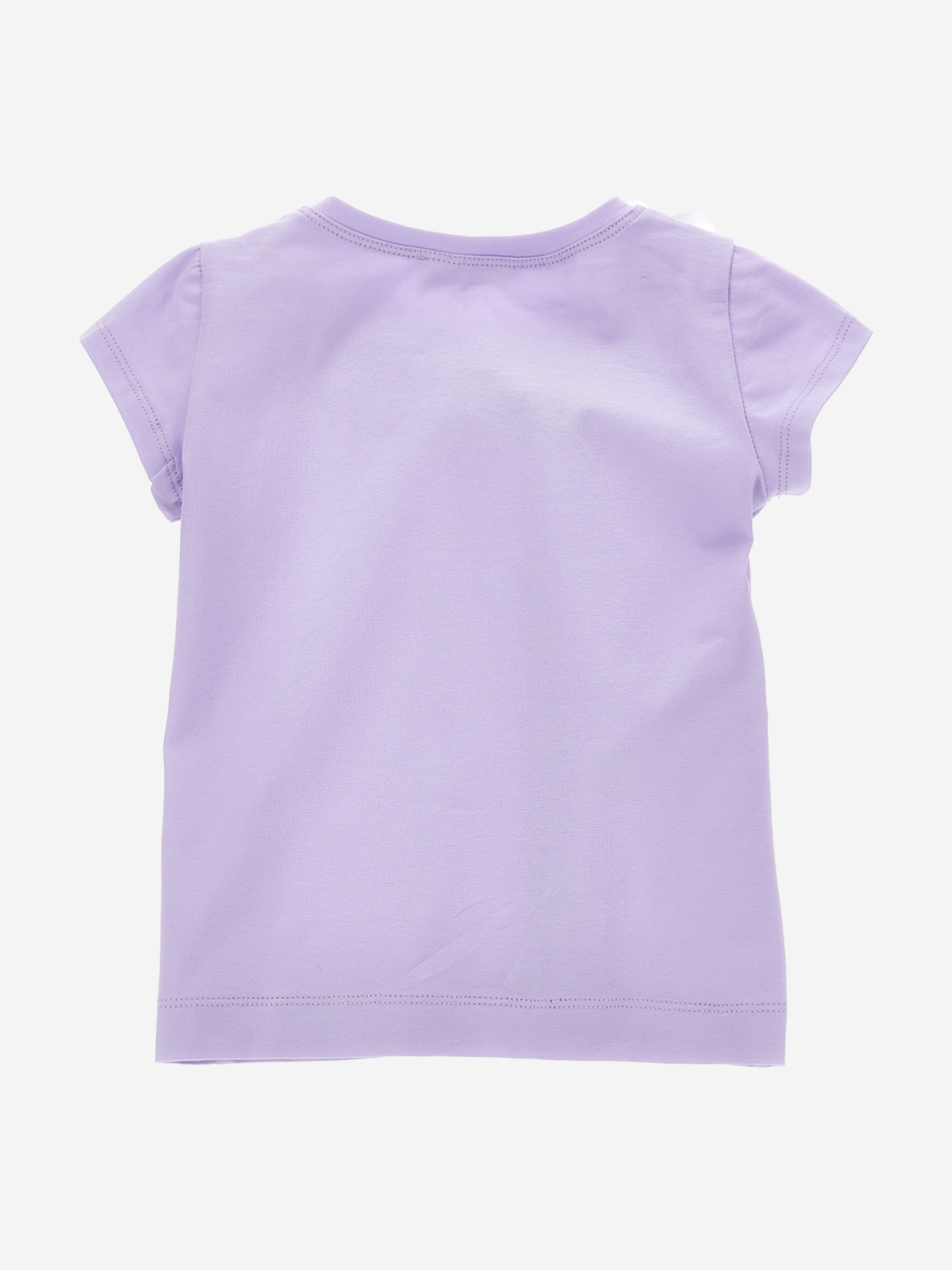 Monnalisa Girls Floral T-Shirt in Purple