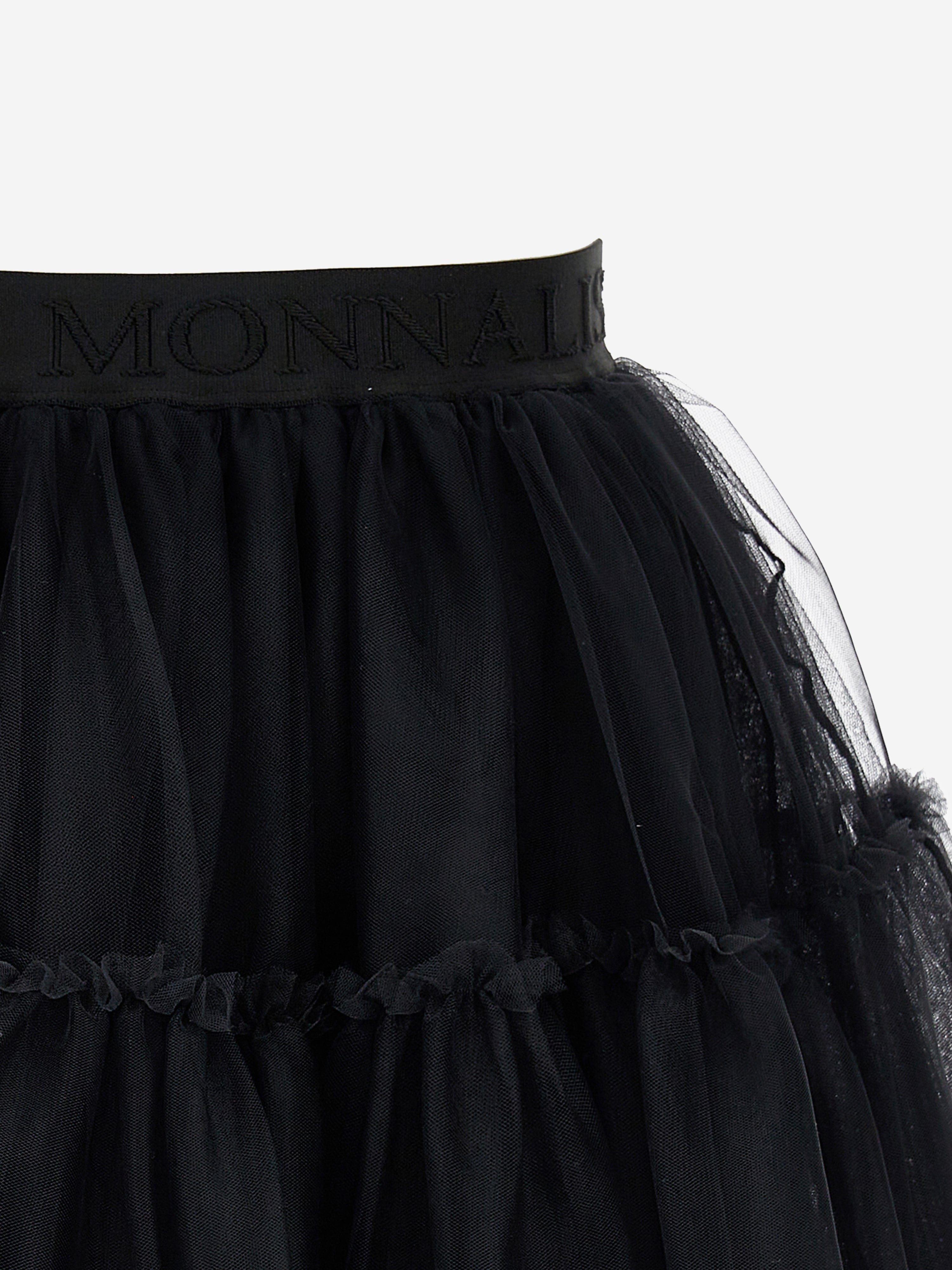 Monnalisa Girls Tutu Tulle Skirt in Black