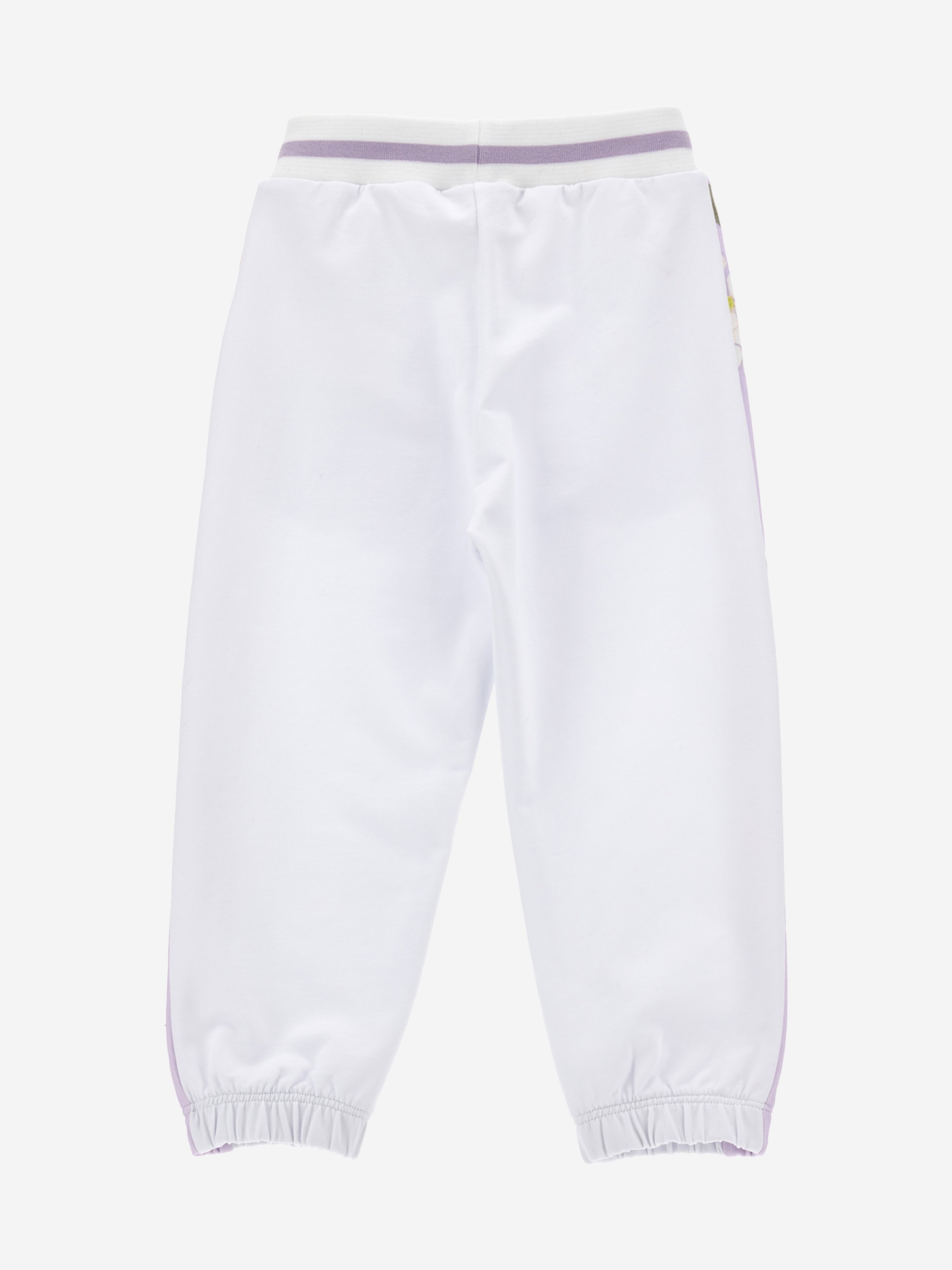 Monnalisa Girks Romantic Flowers Joggers in White