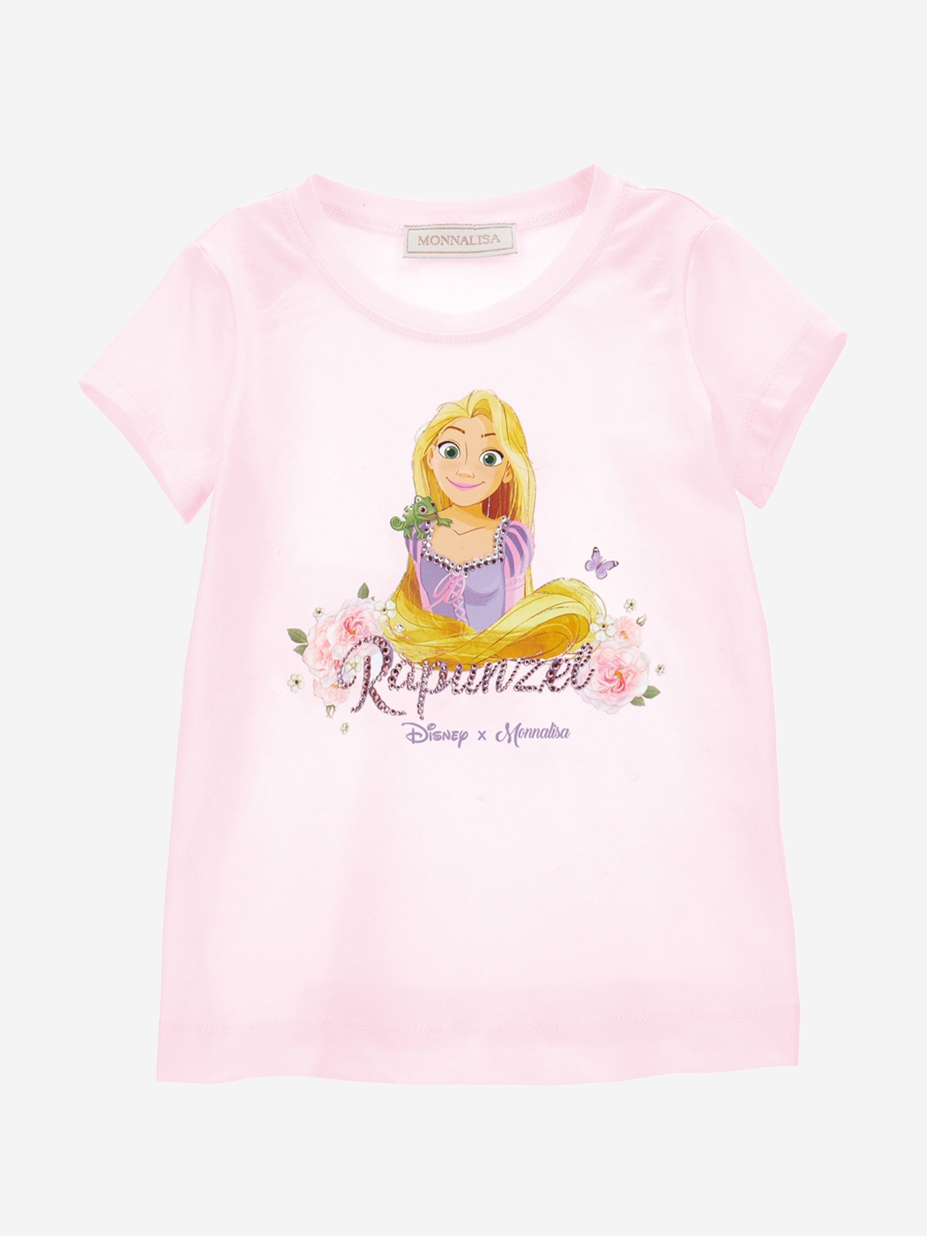 Monnalisa Girls Princess T-Shirt in Pink