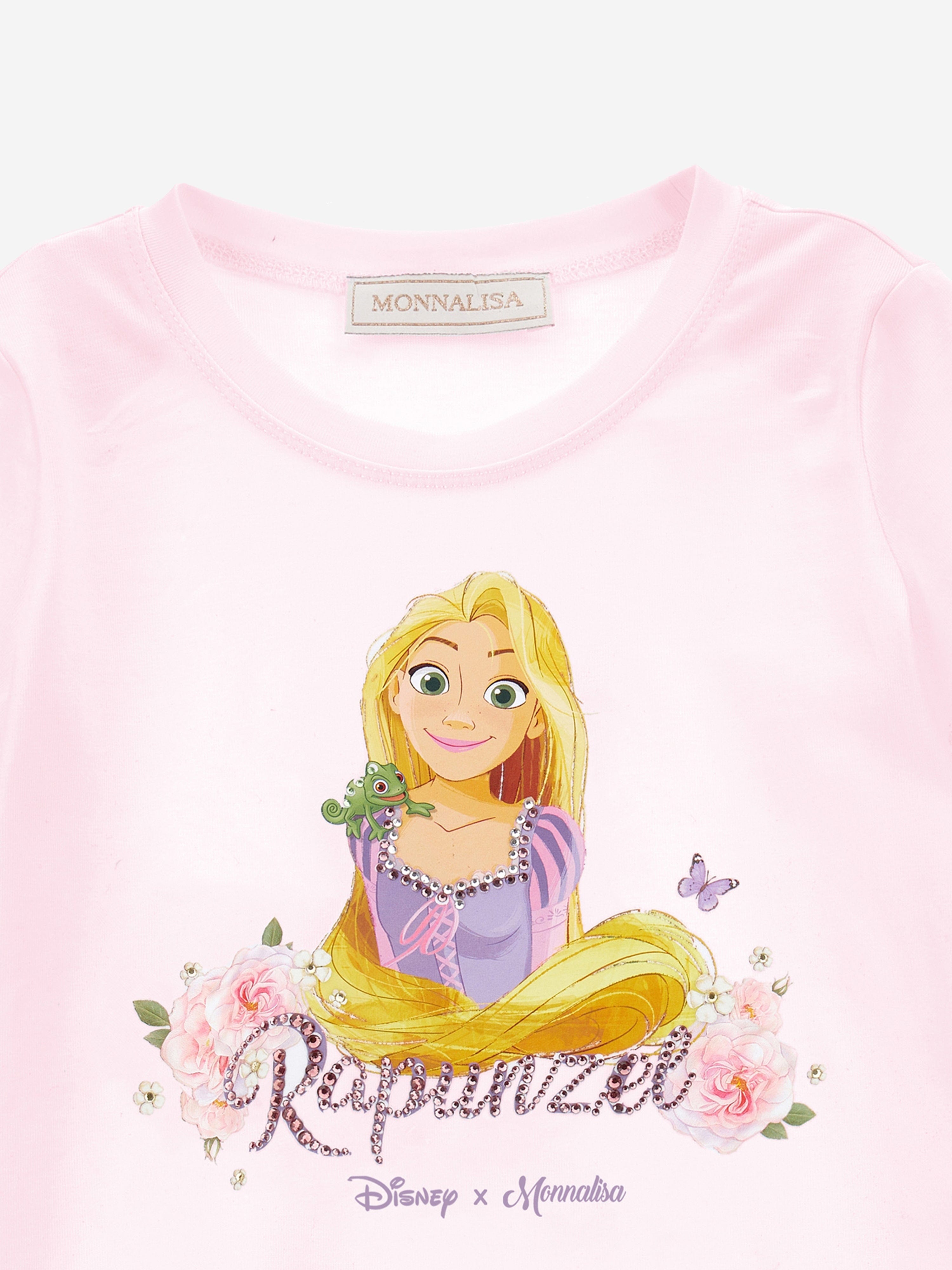 Monnalisa Girls Princess T-Shirt in Pink