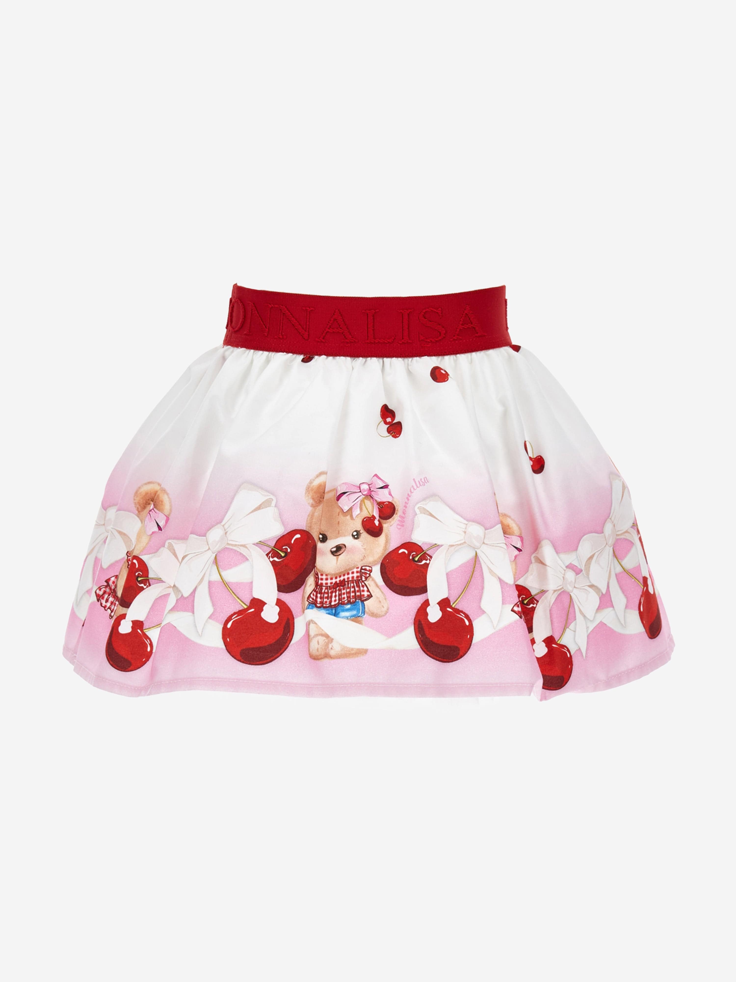 Monnalisa Baby Girls Teddy Bear Skirt in Pink