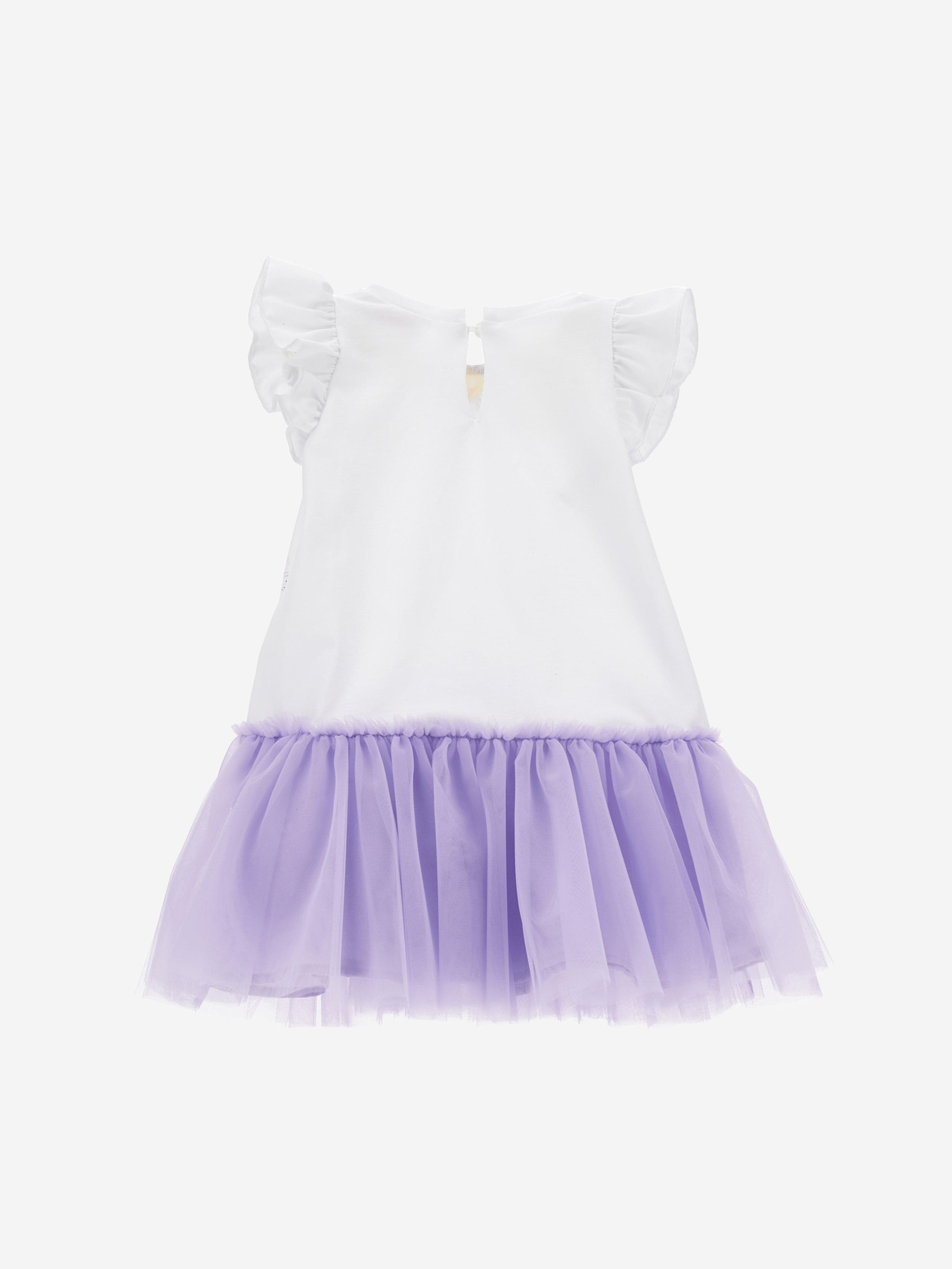 Monnalisa Baby Girls Daisy Dress in White