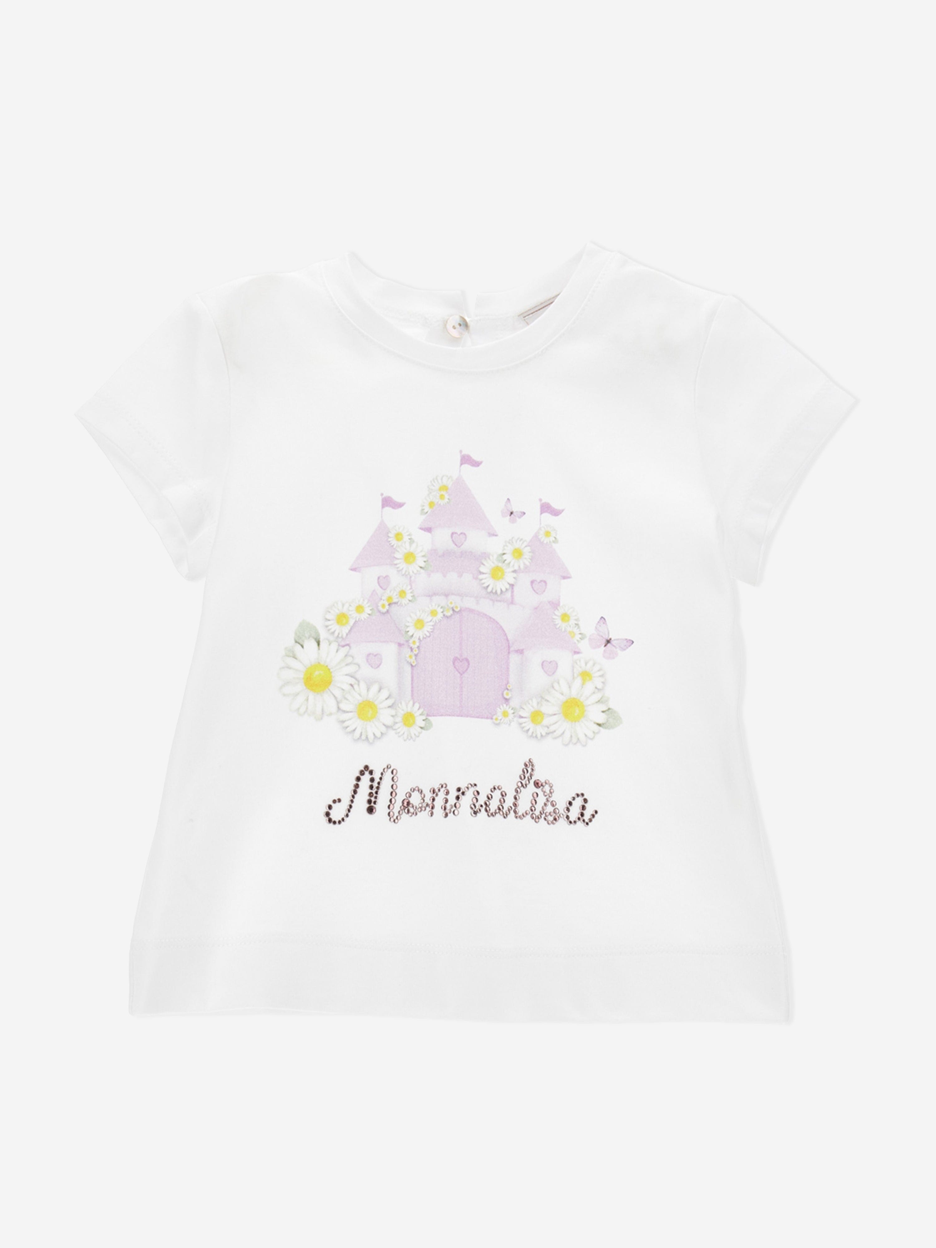 Monnalisa Baby Girls Flower Castle in White