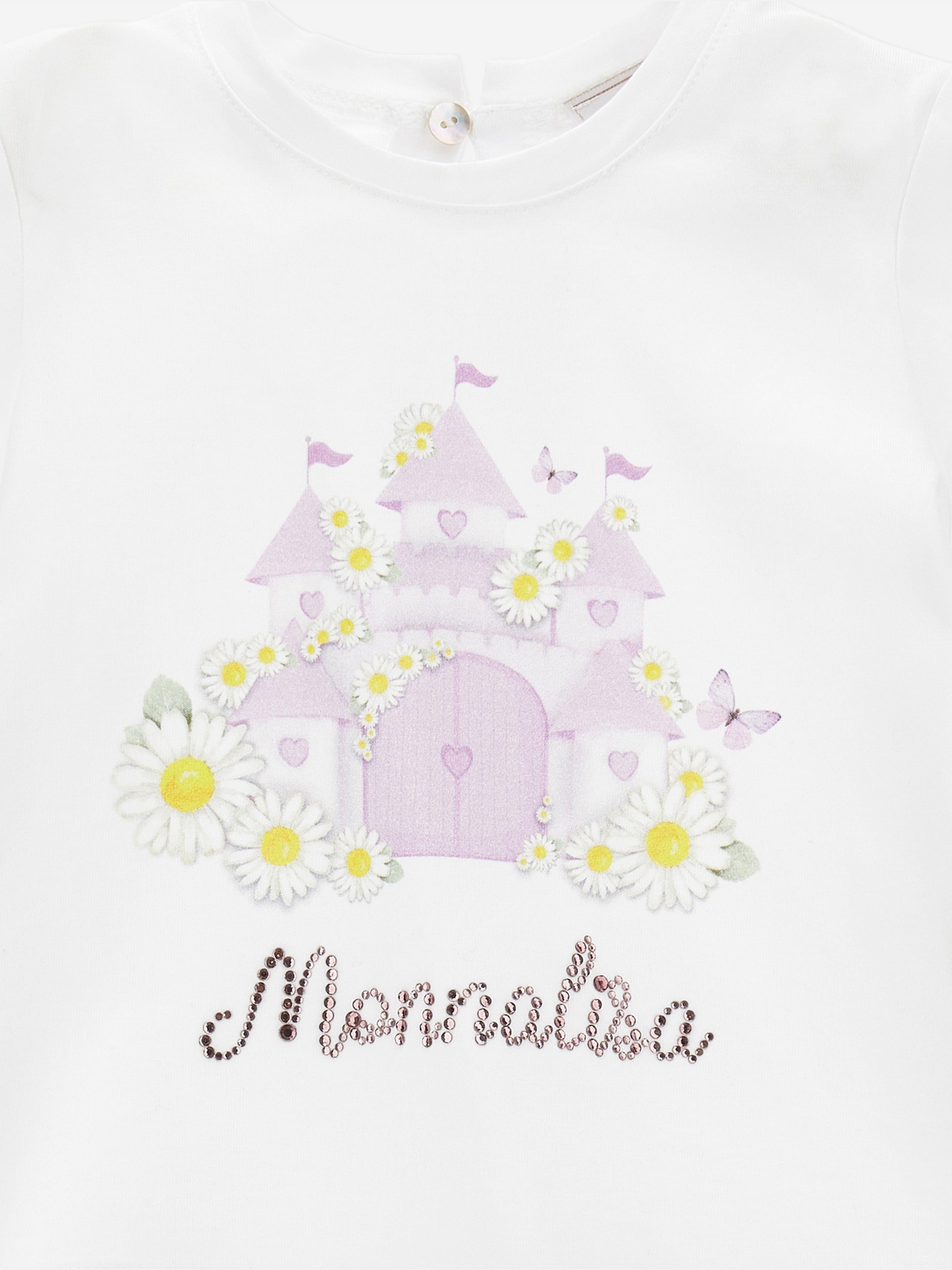 Monnalisa Baby Girls Flower Castle in White