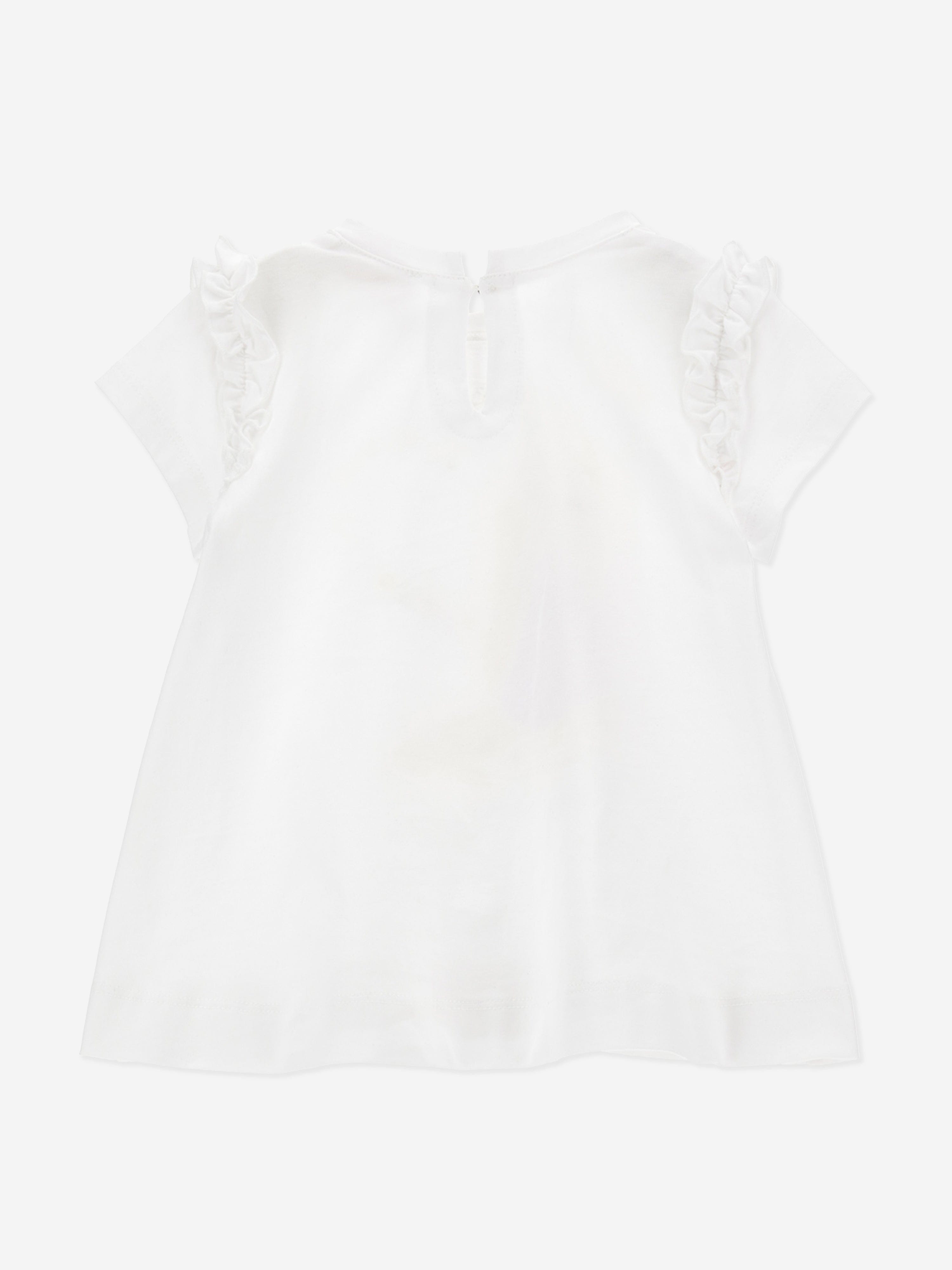 Monnalisa Baby Girls Princess Maxi T-Shirt in White