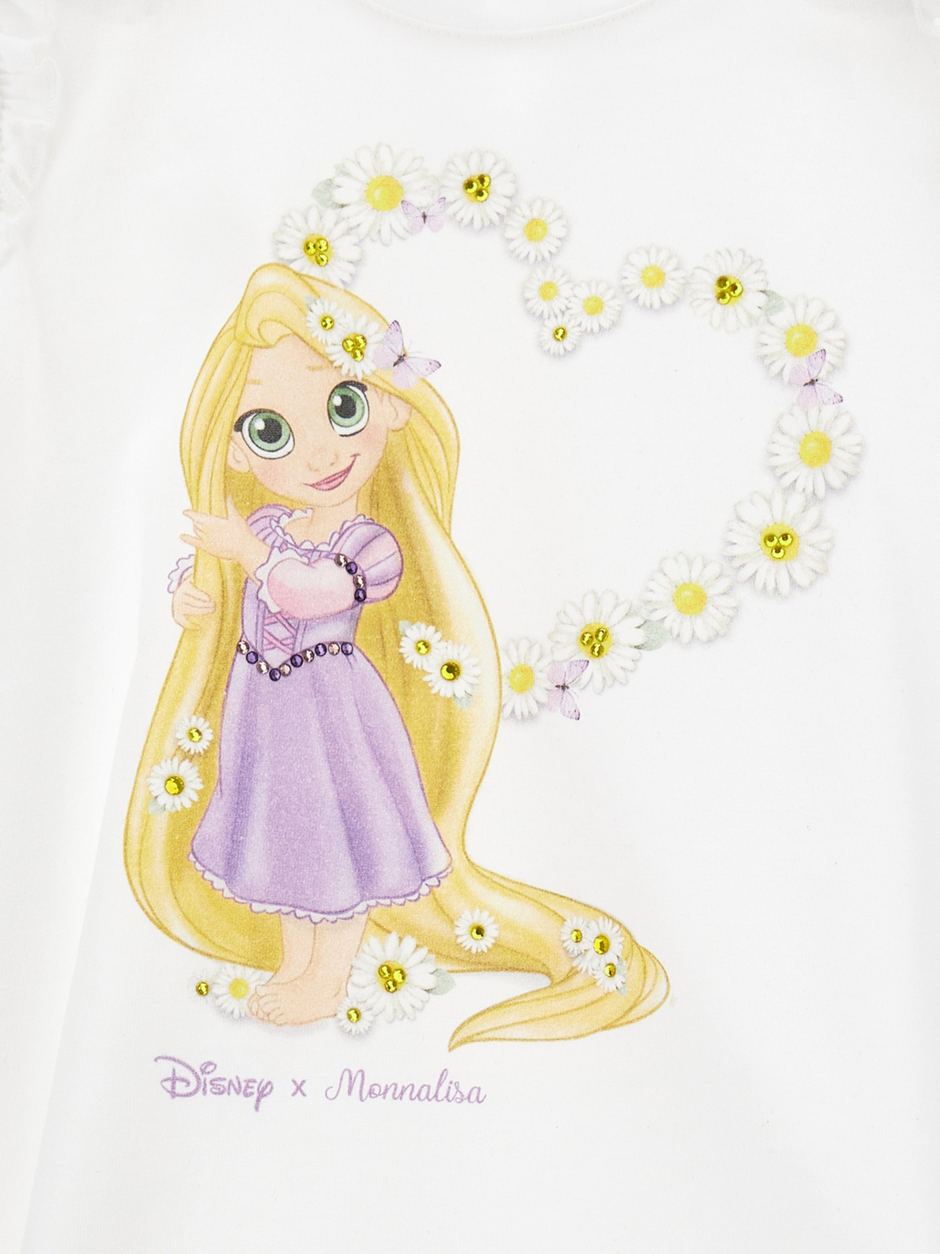 Monnalisa Baby Girls Princess Maxi T-Shirt in White