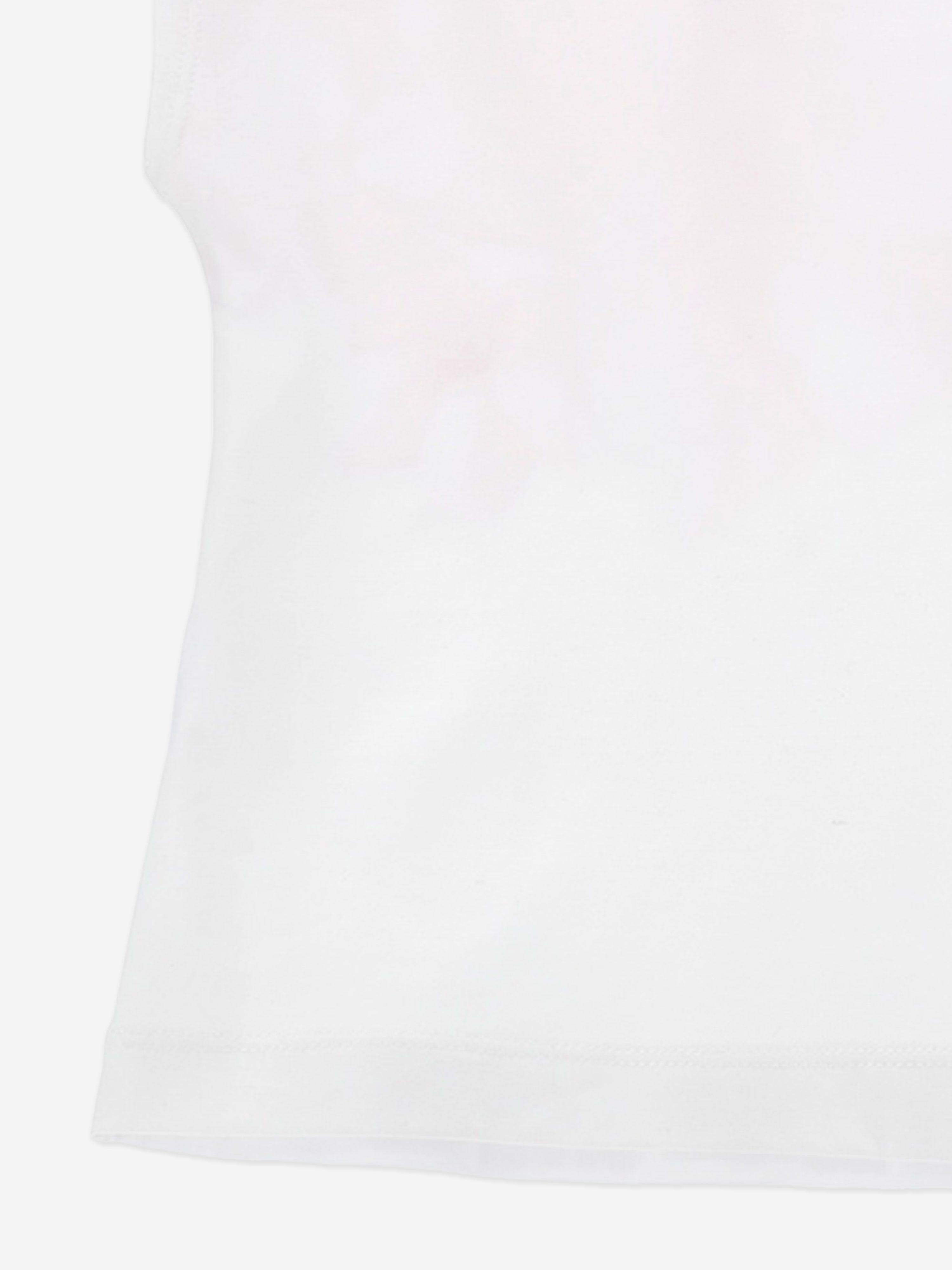 Monnalisa Girls Peach Blossom T-Shirt in White