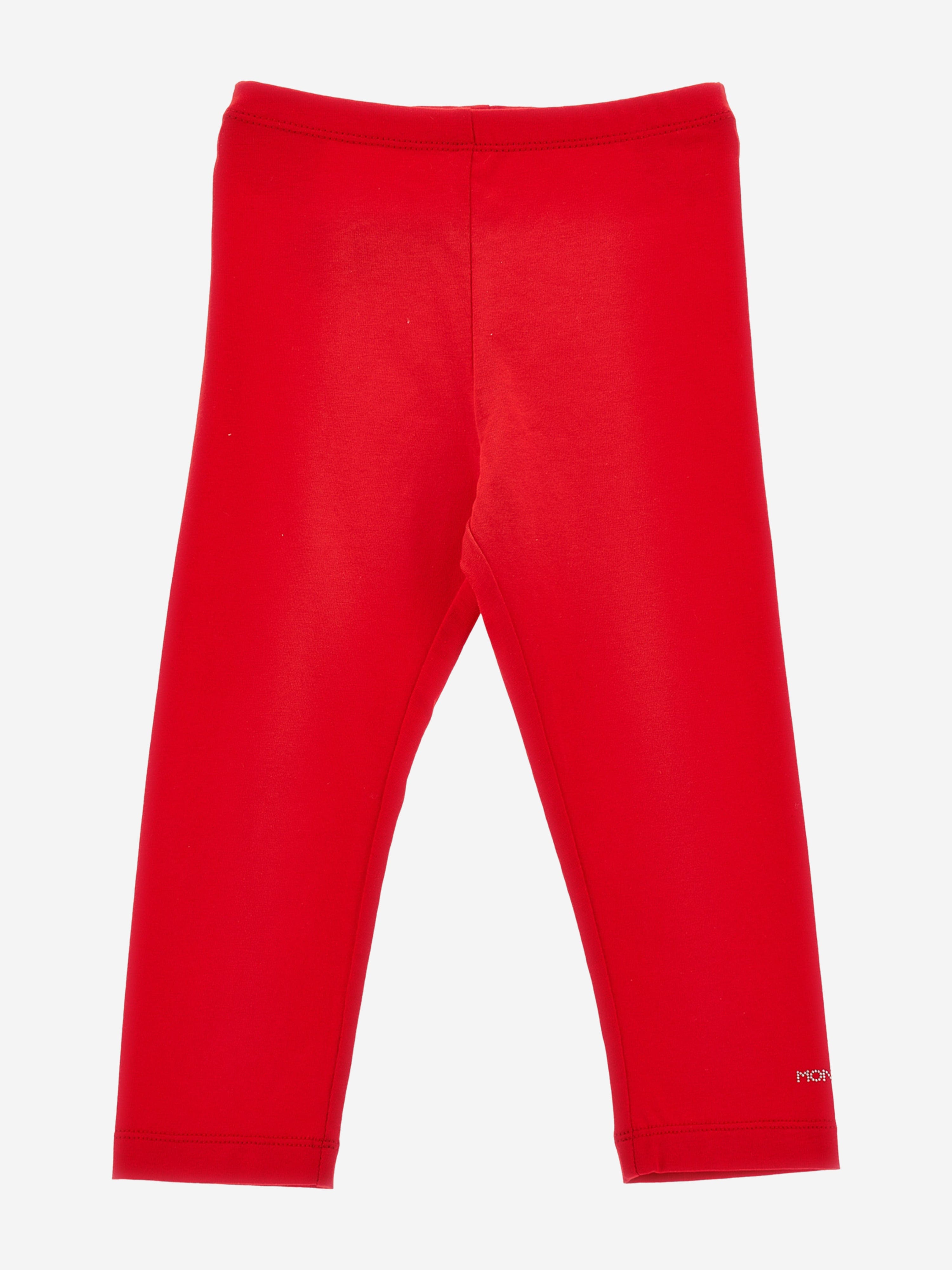 Monnalisa Girls Branded Leggings in Red