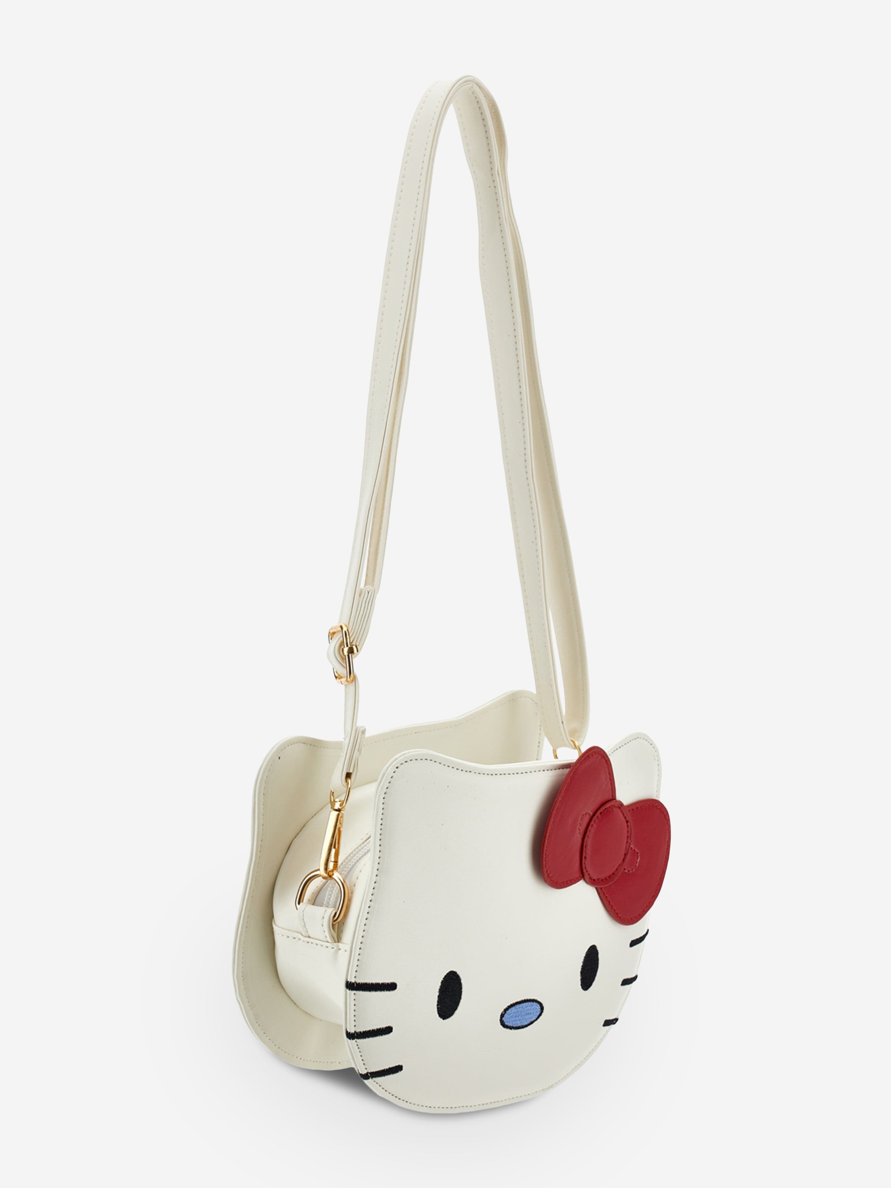 Monnalisa Girls Hello Kitty Crossbody Bag in White (19cm)
