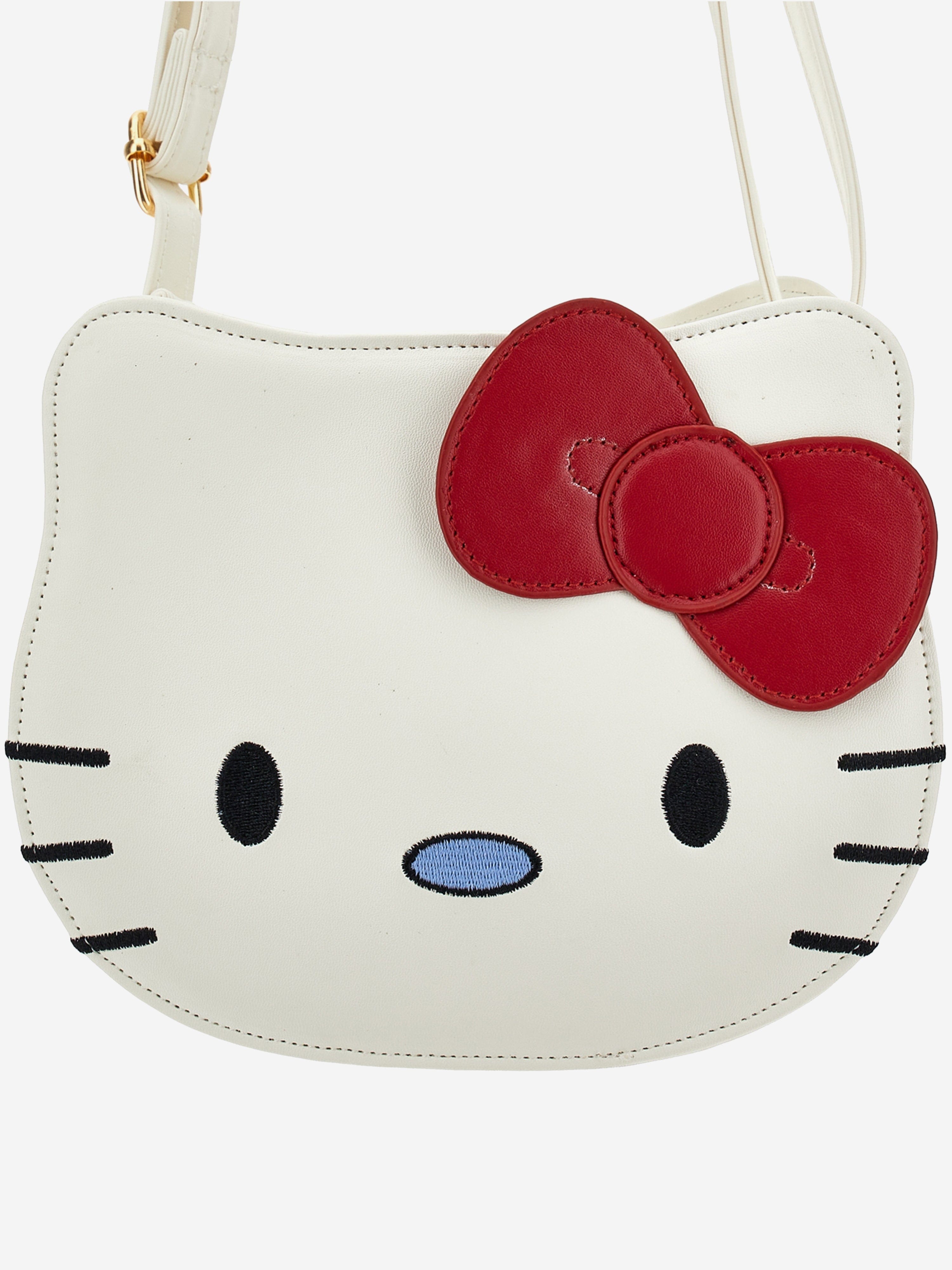 Monnalisa Girls Hello Kitty Crossbody Bag in White (19cm)
