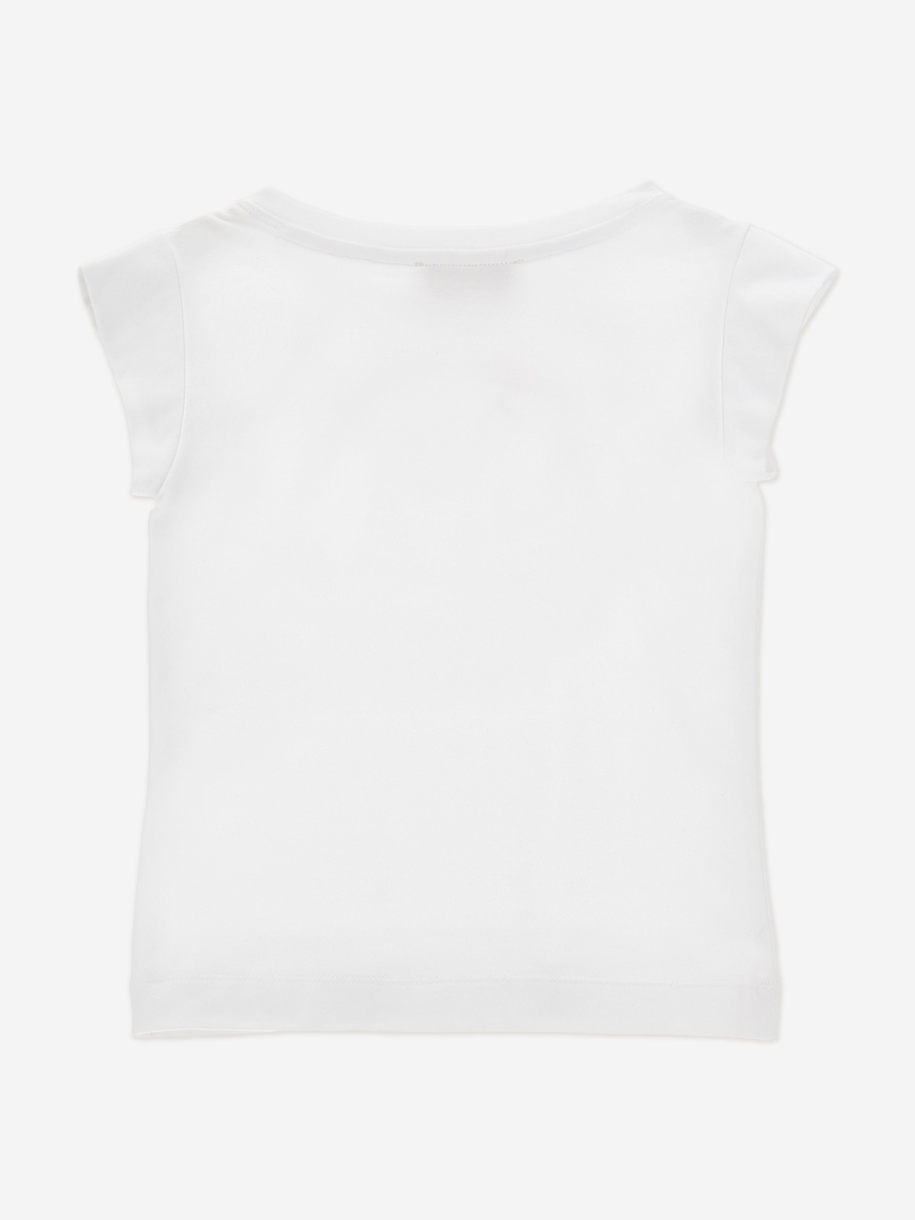 Monnalisa Girls Candy Print T-Shirt in White
