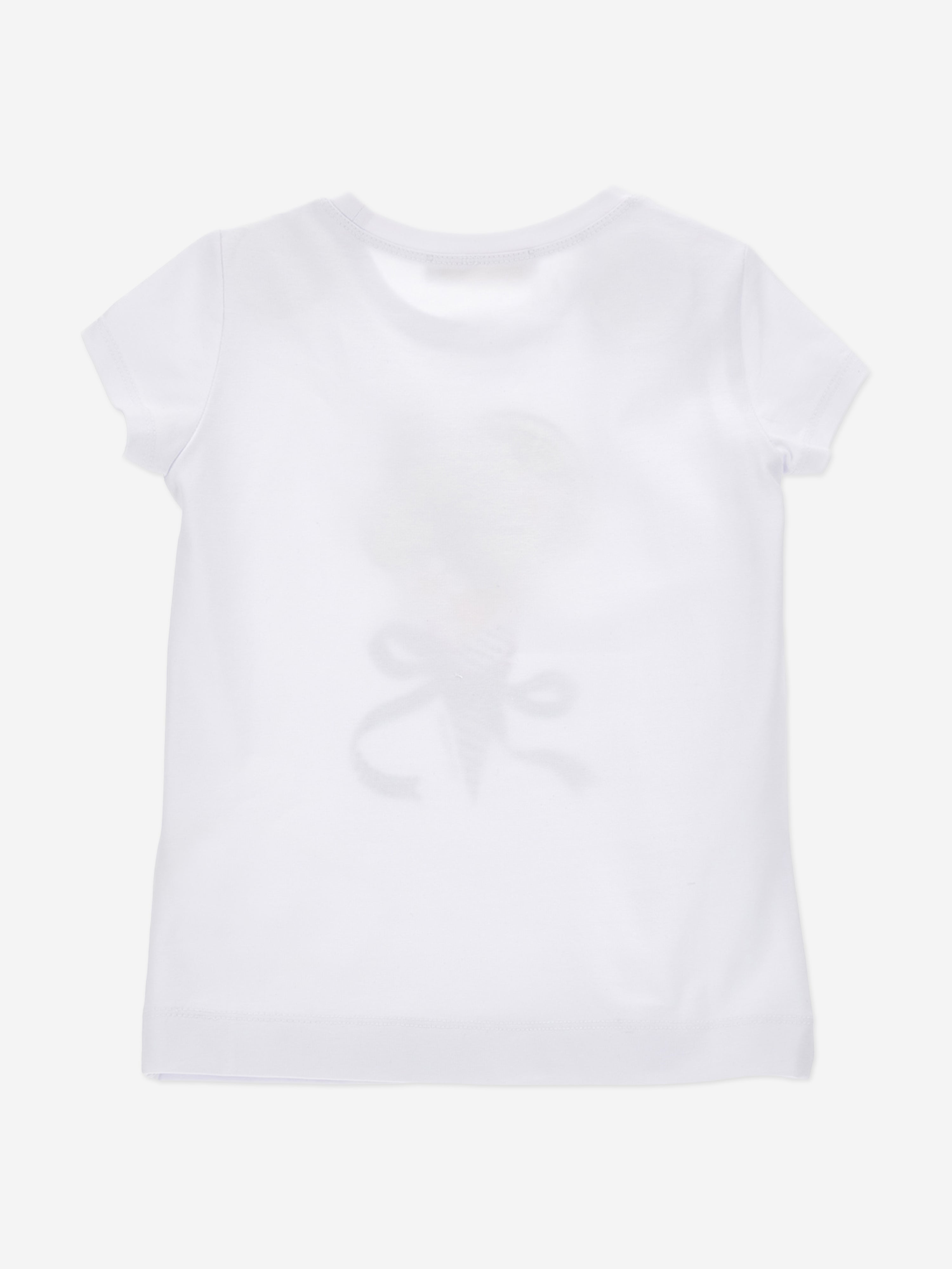 Monnalisa Girls Ice Cream T-Shirt in White