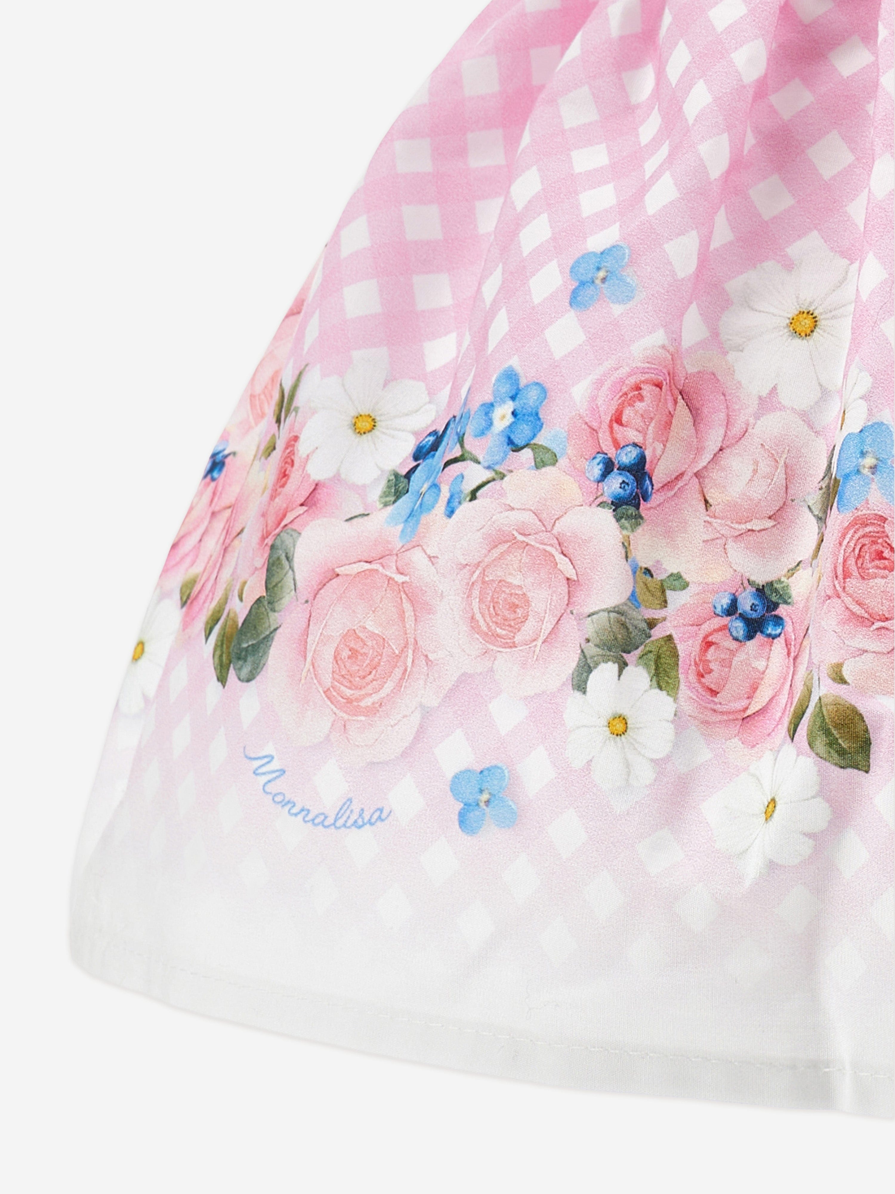 Monnalisa Baby Girls Floral Skirt in Pink