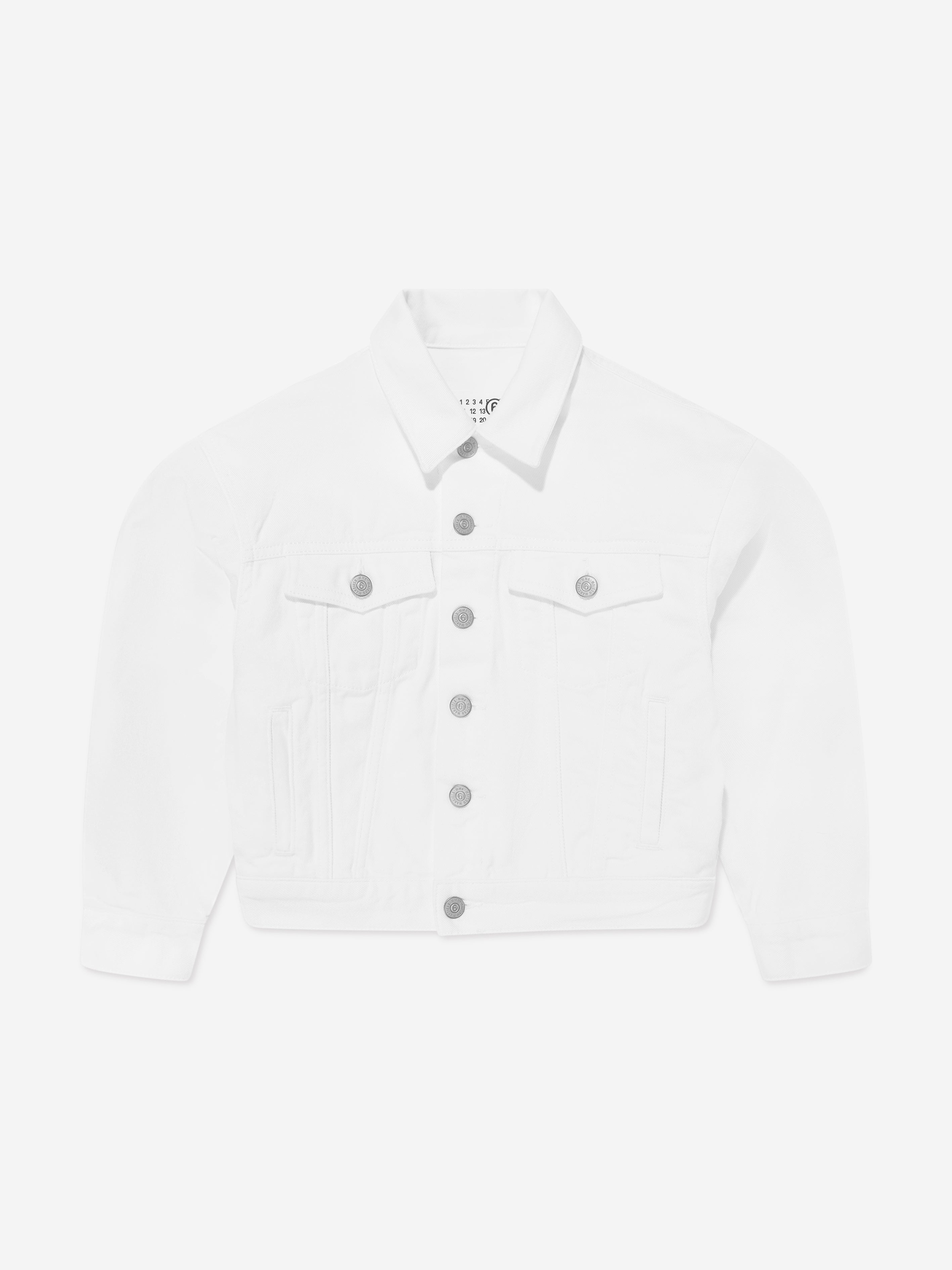 MM6 Maison Margiela Kids Denim Jacket in Ivory