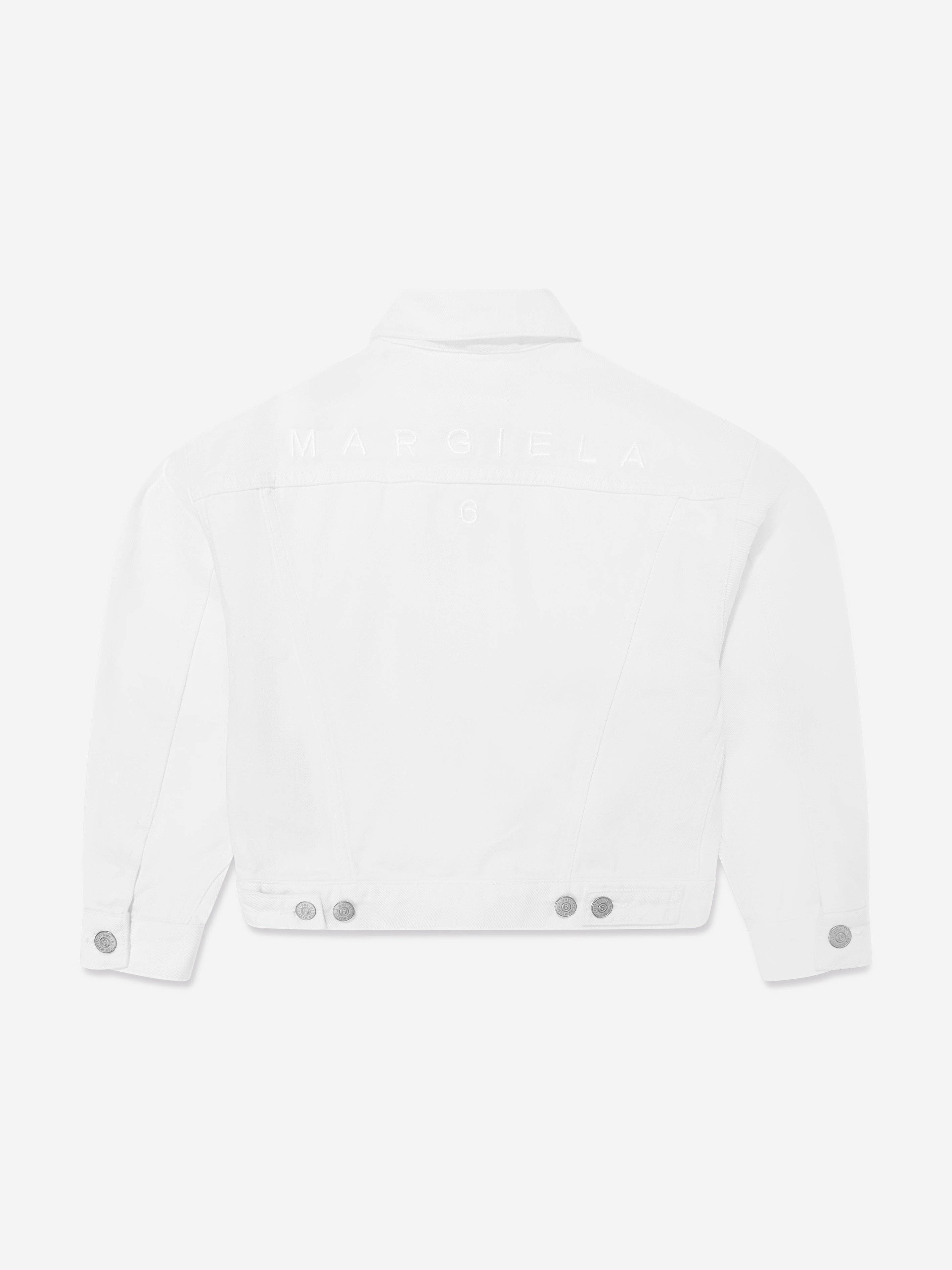 MM6 Maison Margiela Kids Denim Jacket in Ivory