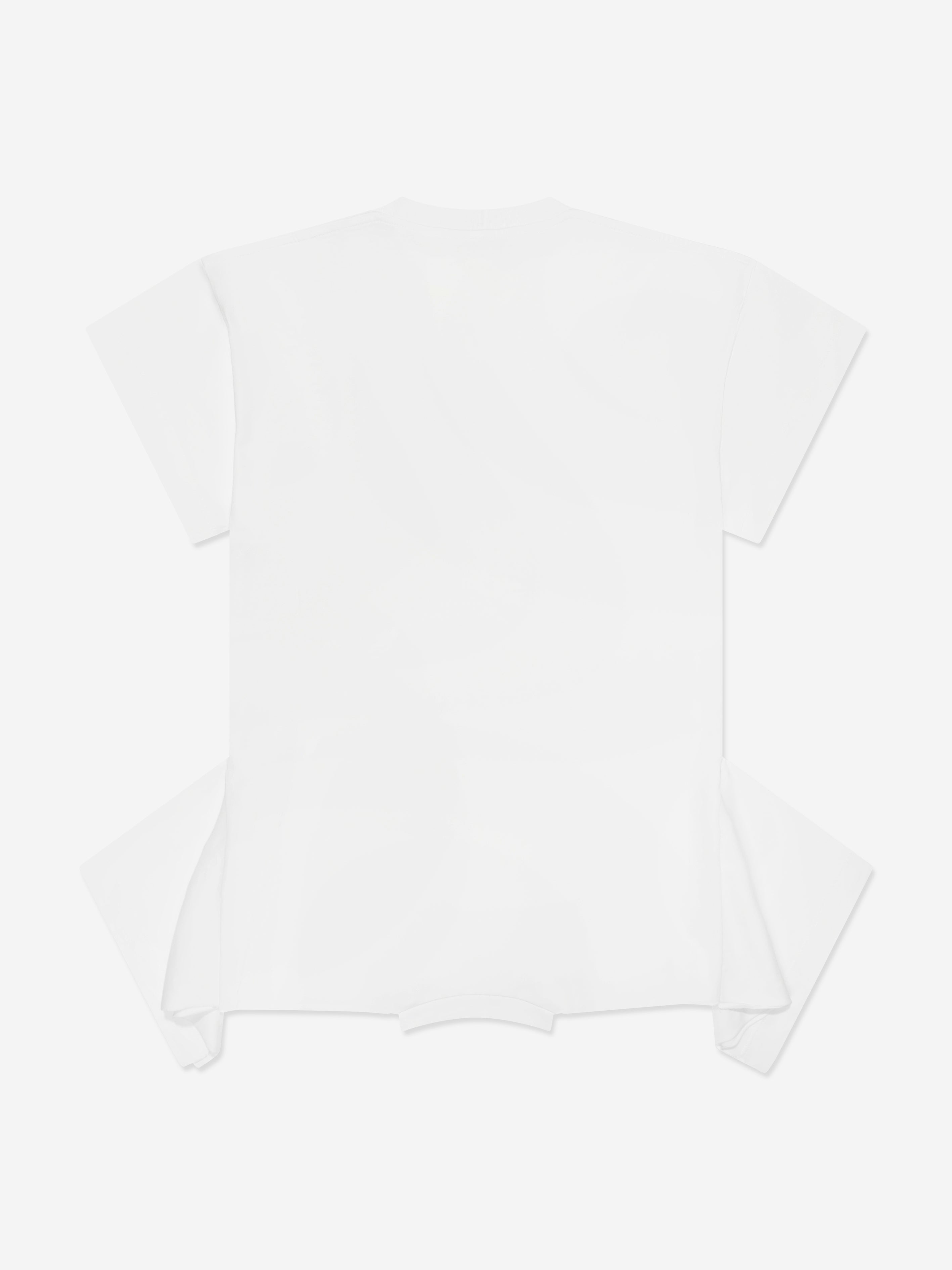 MM6 Maison Margiela Girls Asymmetric T-Shirt Dress in White