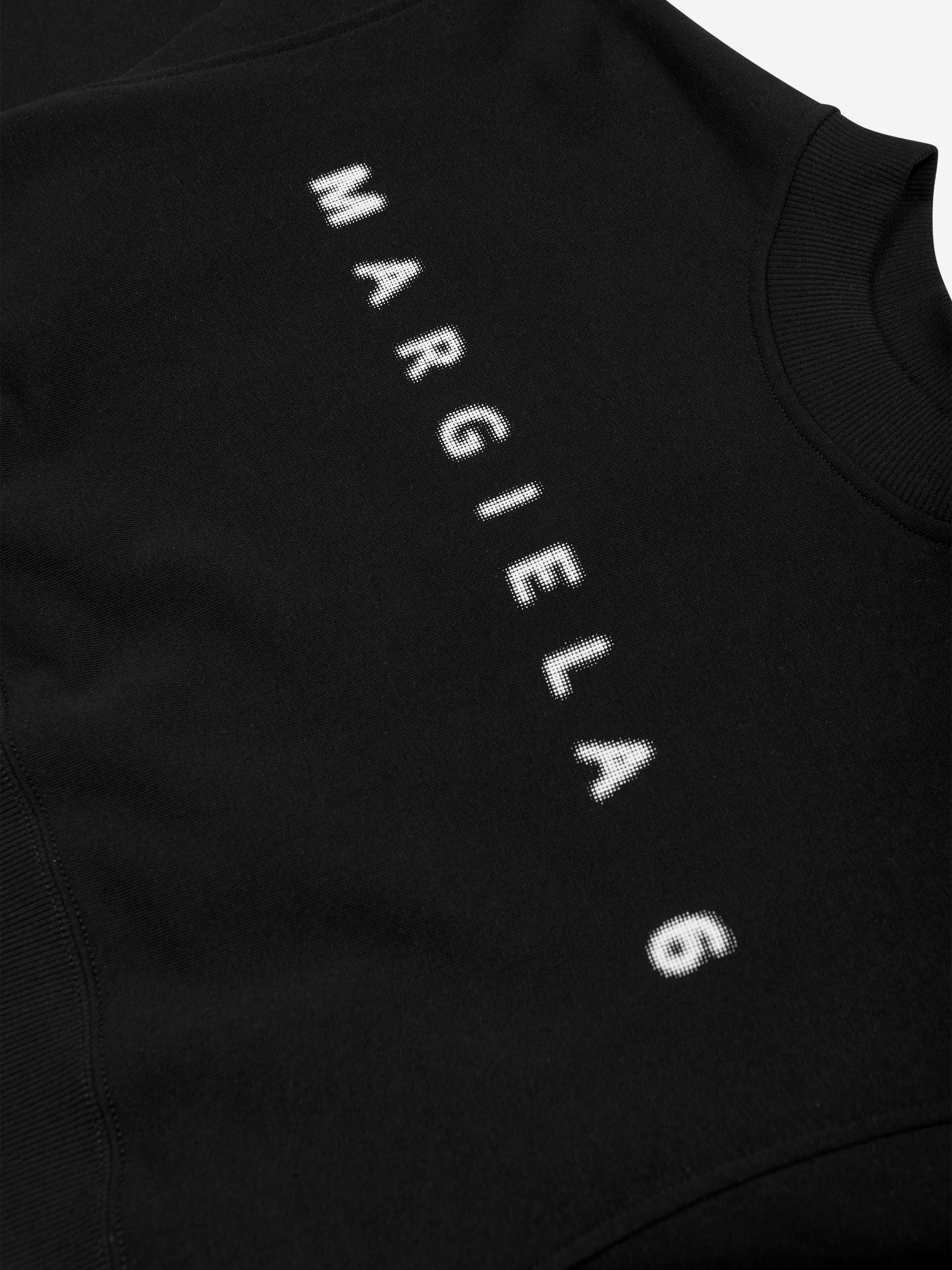 MM6 Maison Margiela Kids Cropped Logo Sweatshirt in Black