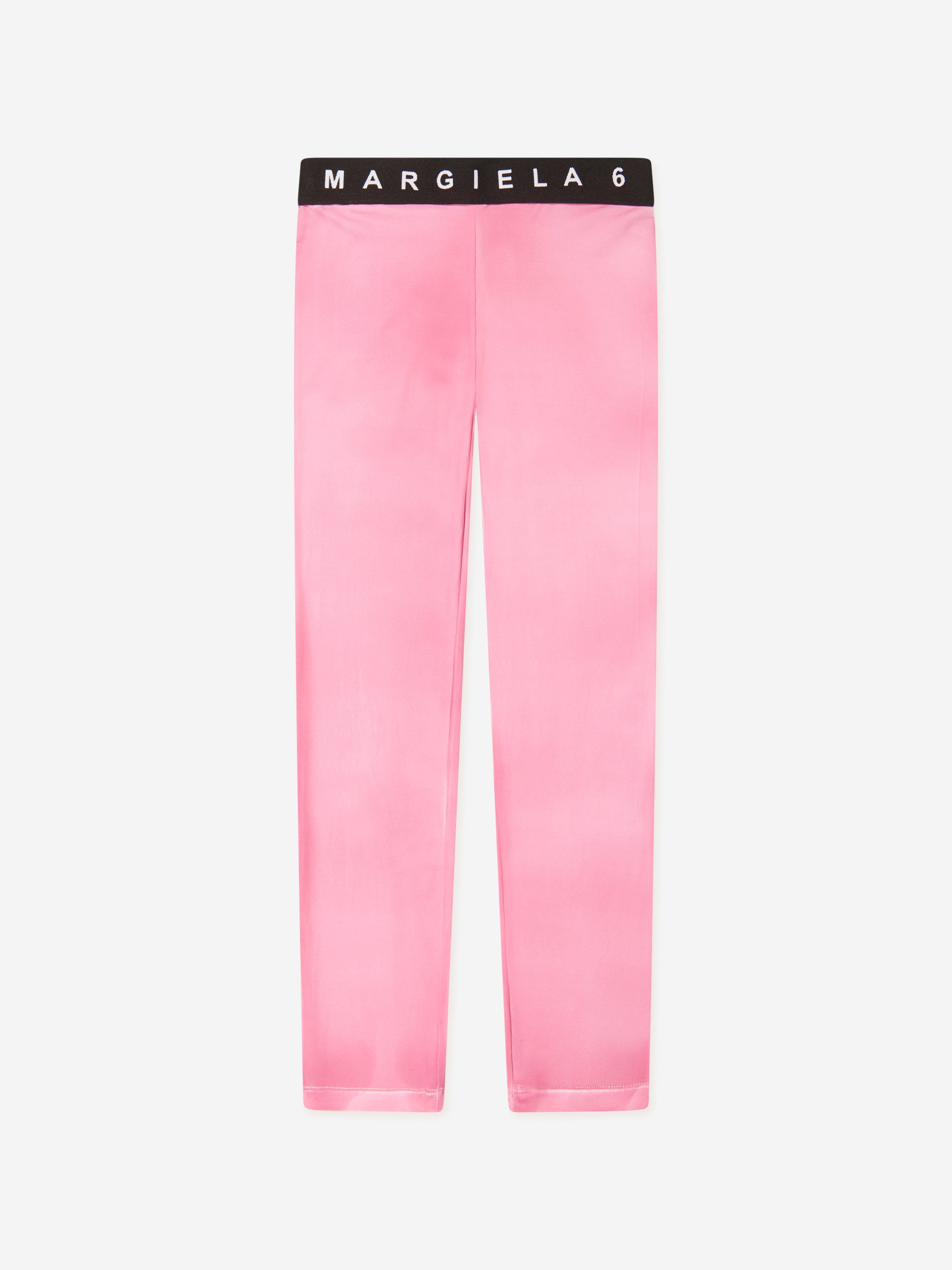 MM6 Maison Margiela Kids Logo Leggings in Pink