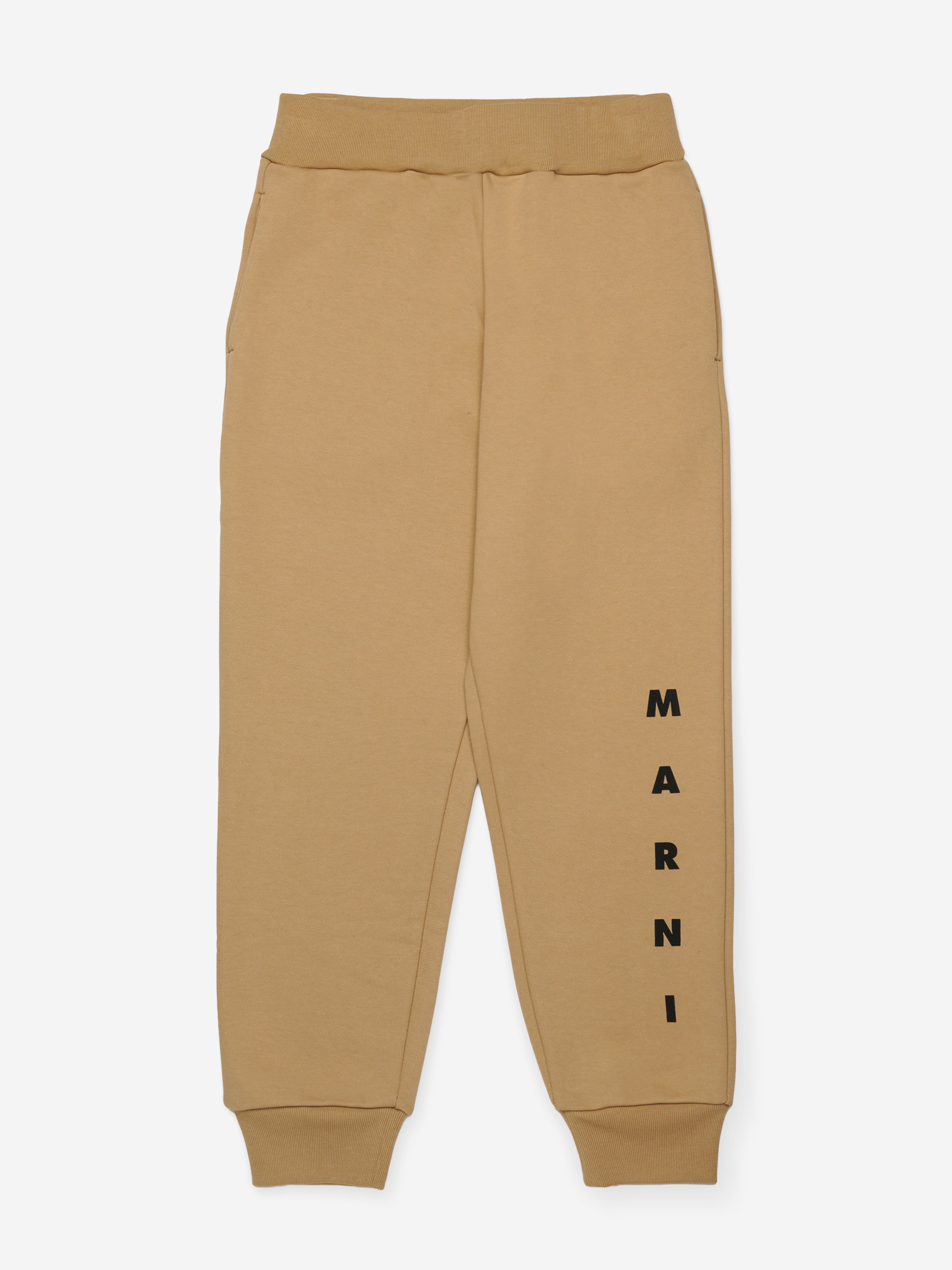 MARNI Kids Logo Joggers in Beige