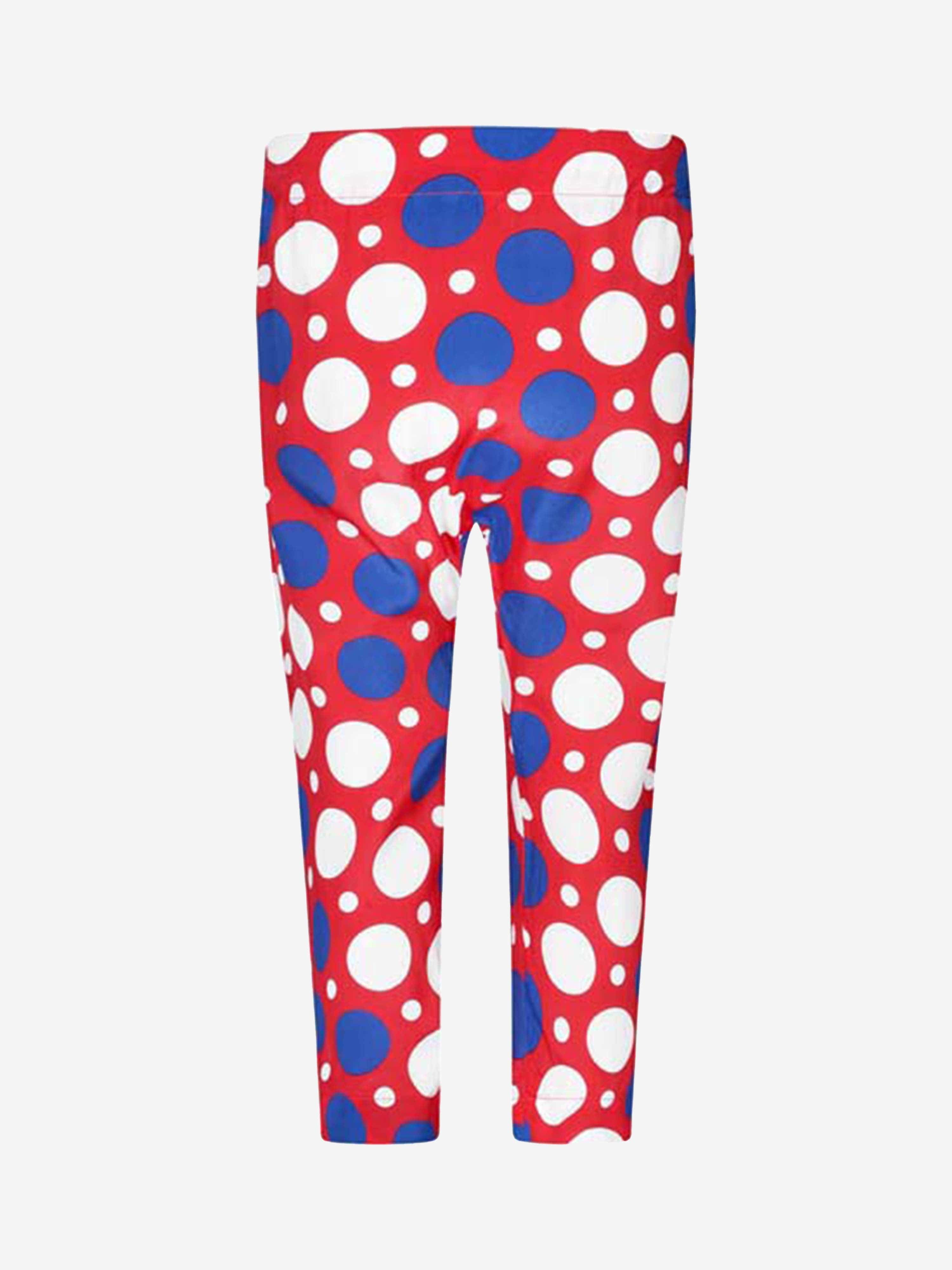 MARNI Girls Spotted Silk Trousers