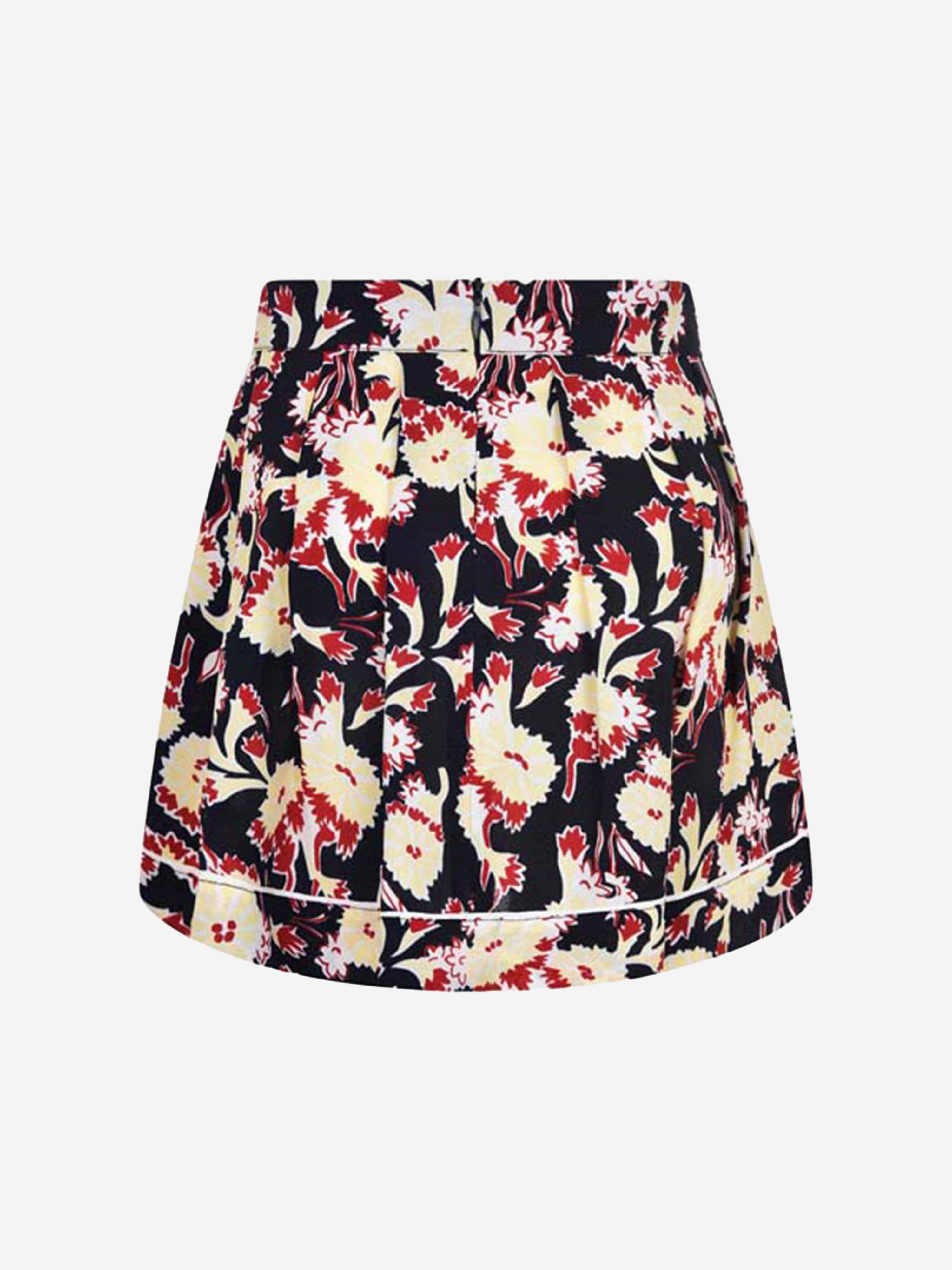 MARNI Girls & Yellow Floral Viscose Skirt