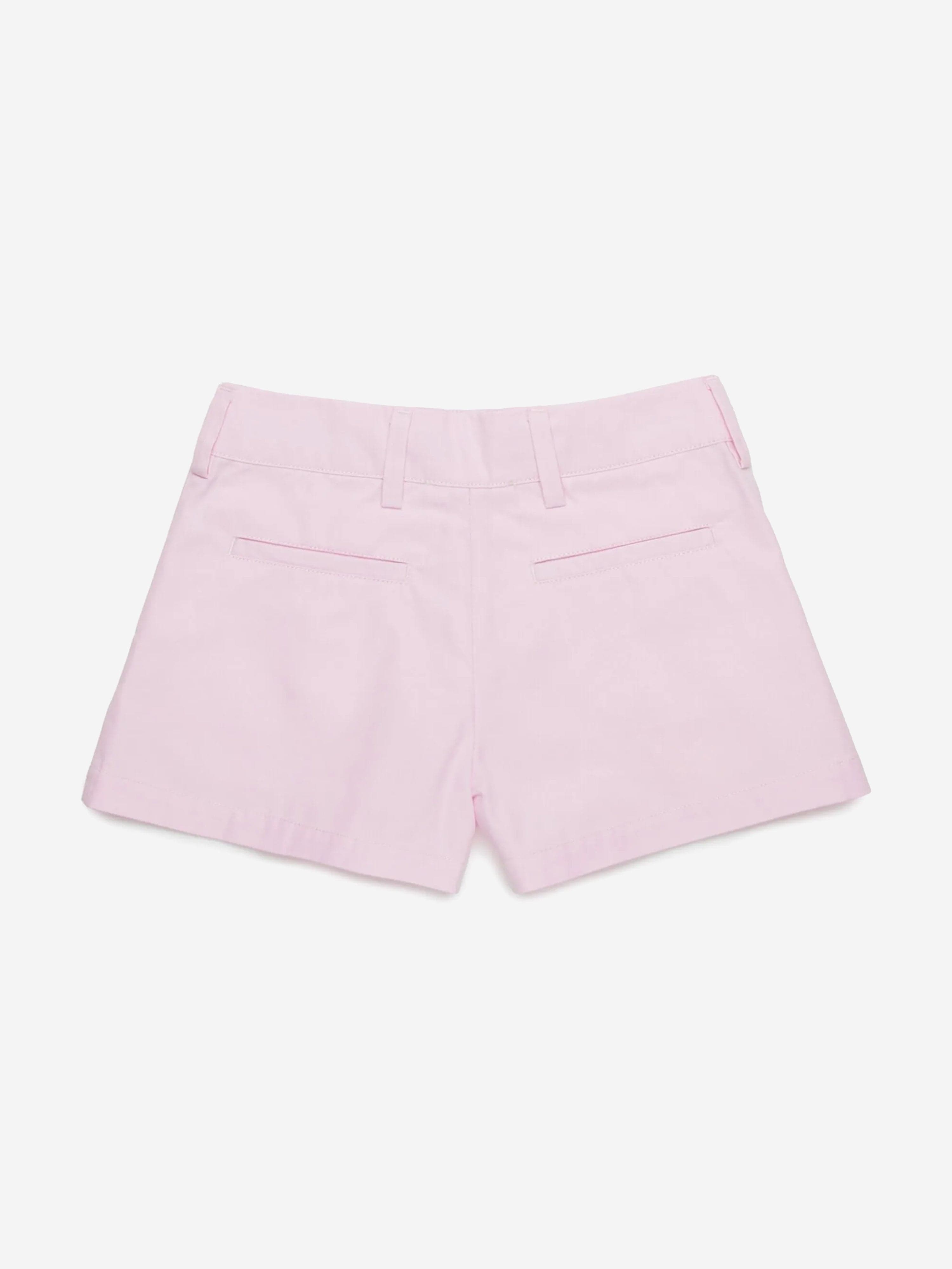 MARNI Girls Gabardine Shorts in Pink