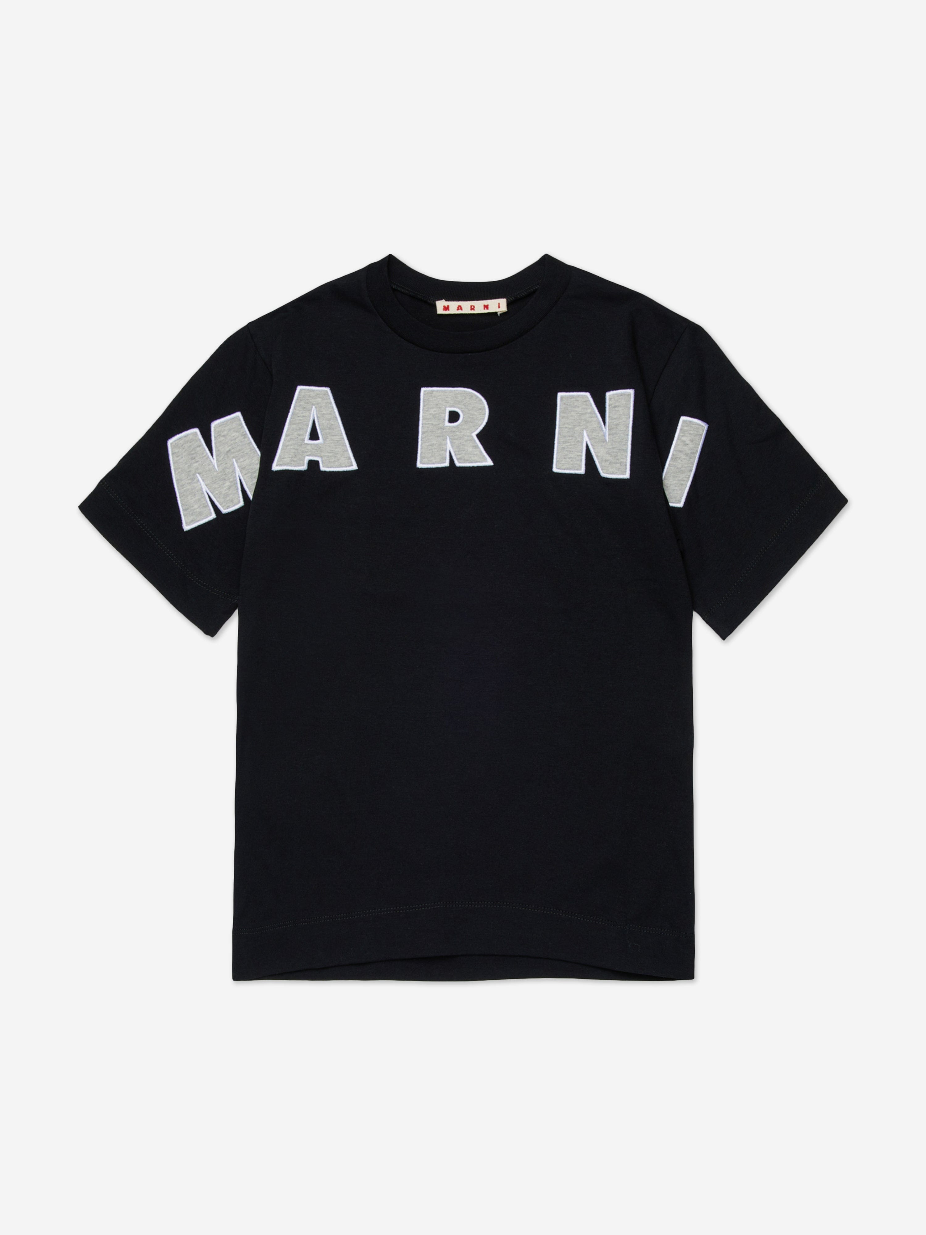 MARNI Kids Logo T-Shirt in Black