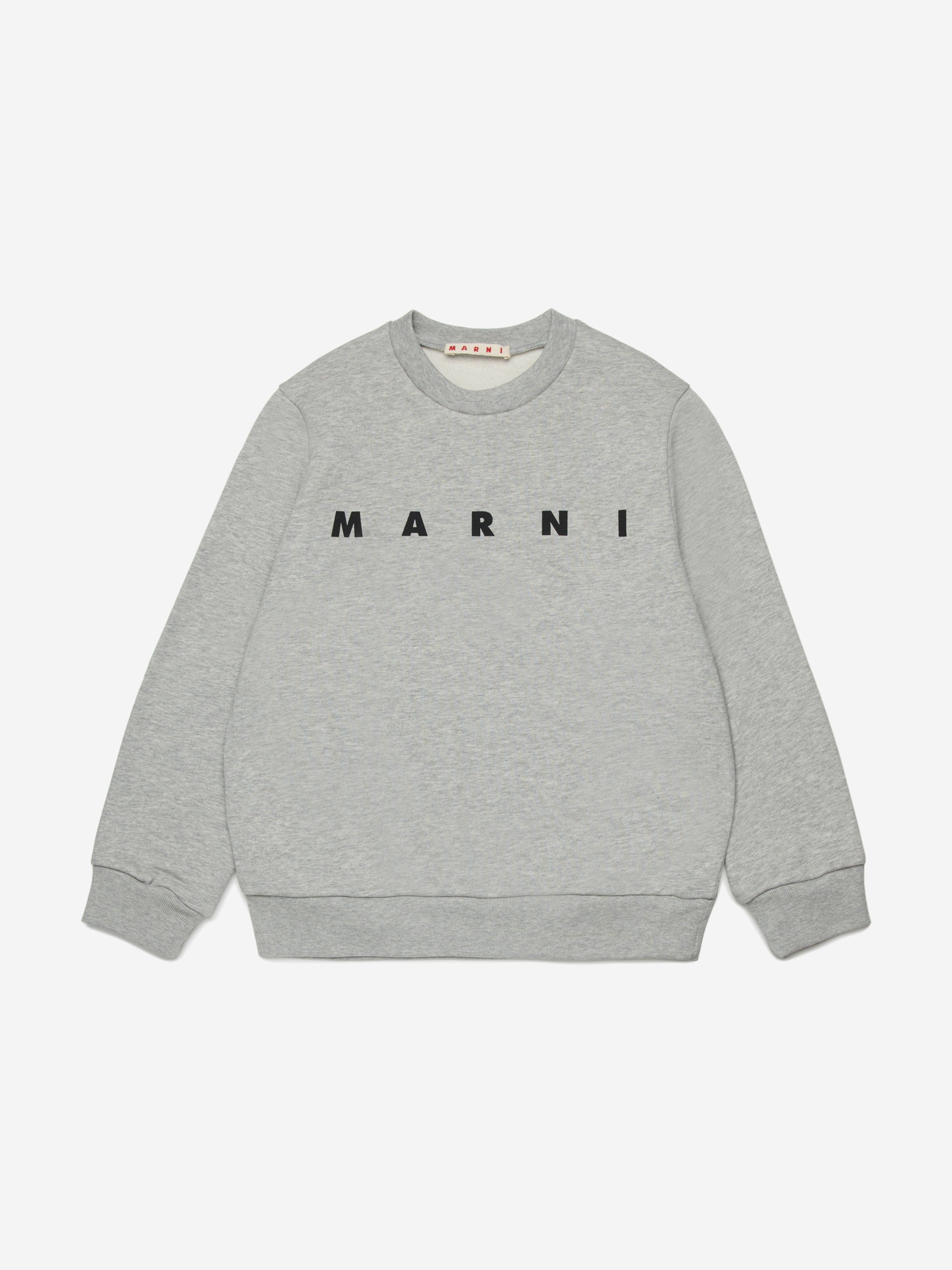 MARNI Kids Logo Sweatshirt in Grey