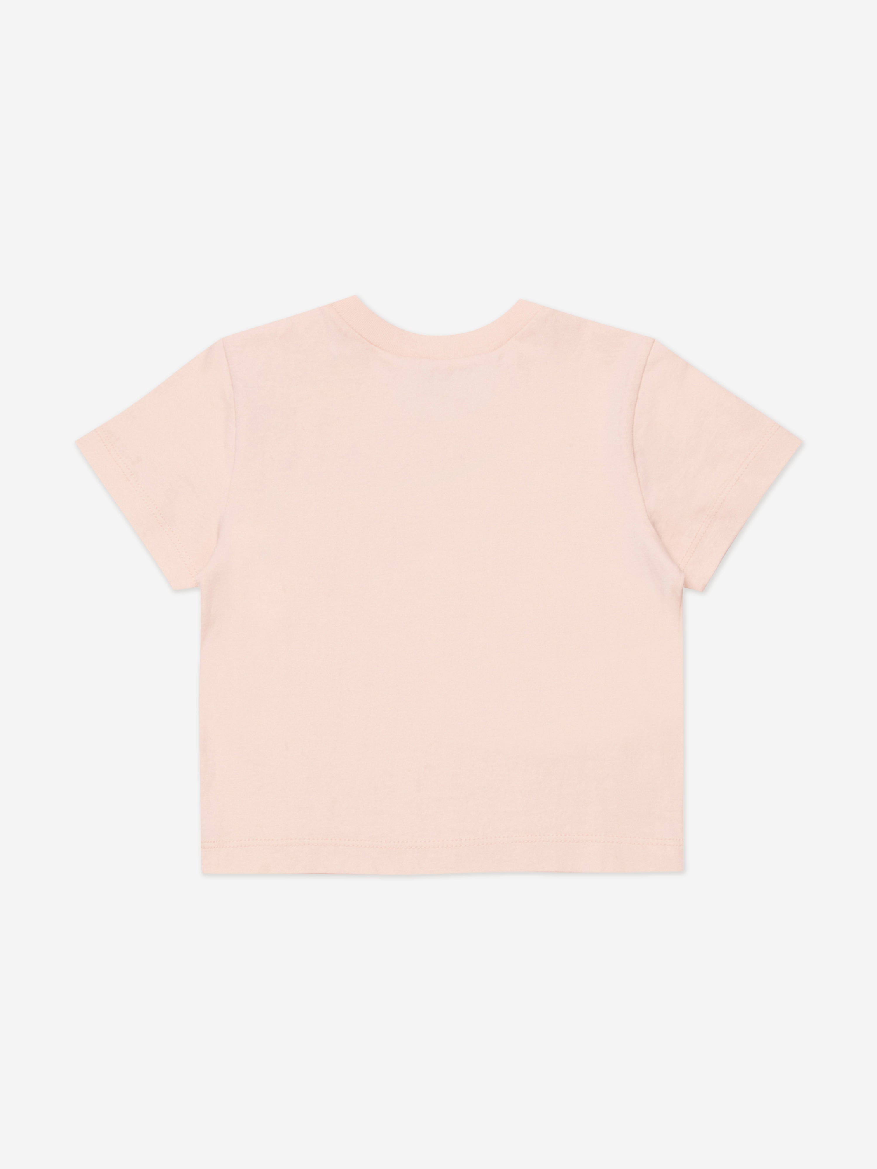 MARNI Baby Girls Flower Logo T-Shirt in Pink