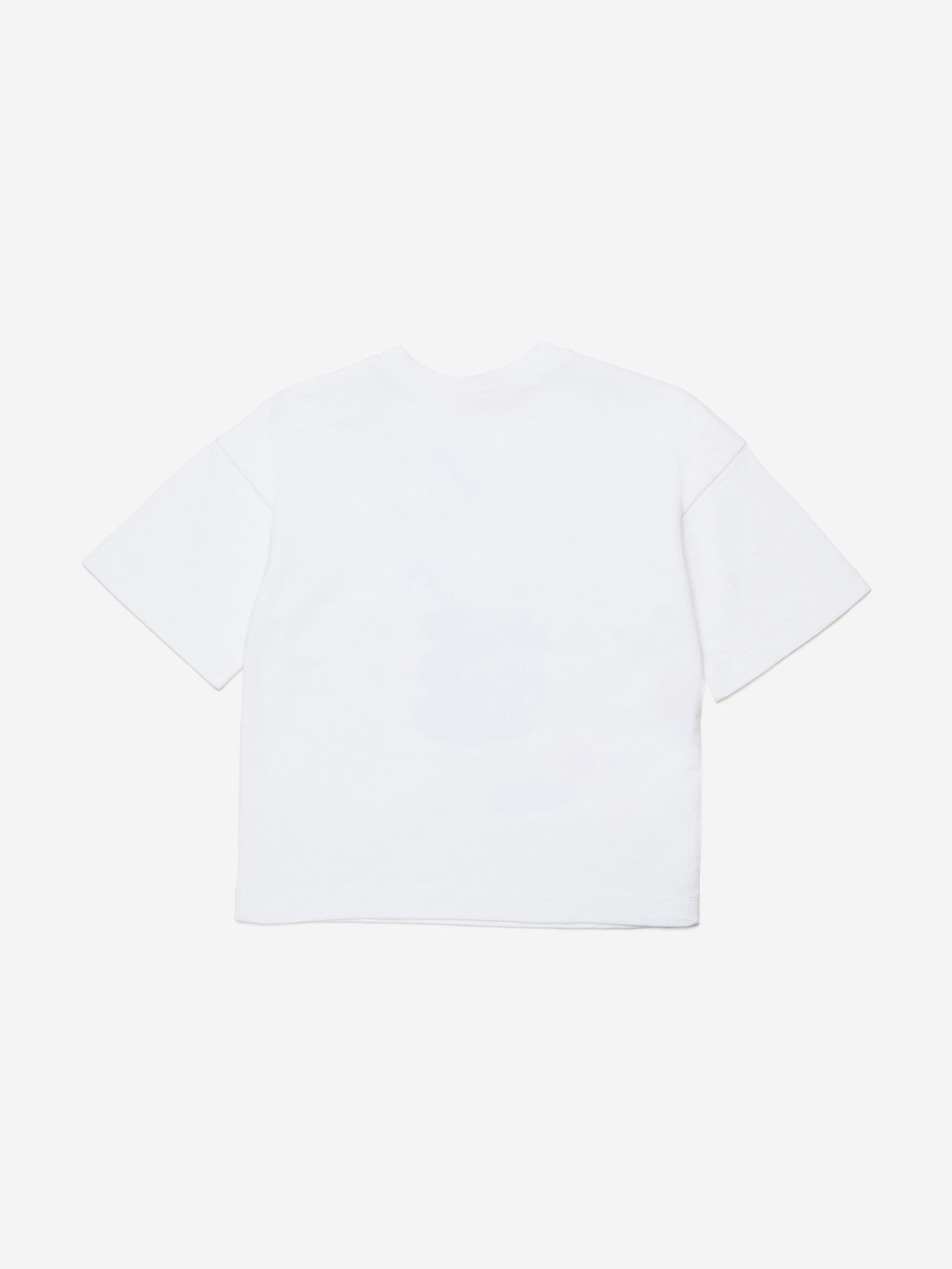 MARNI Baby Giraffe Print T-Shirt in White