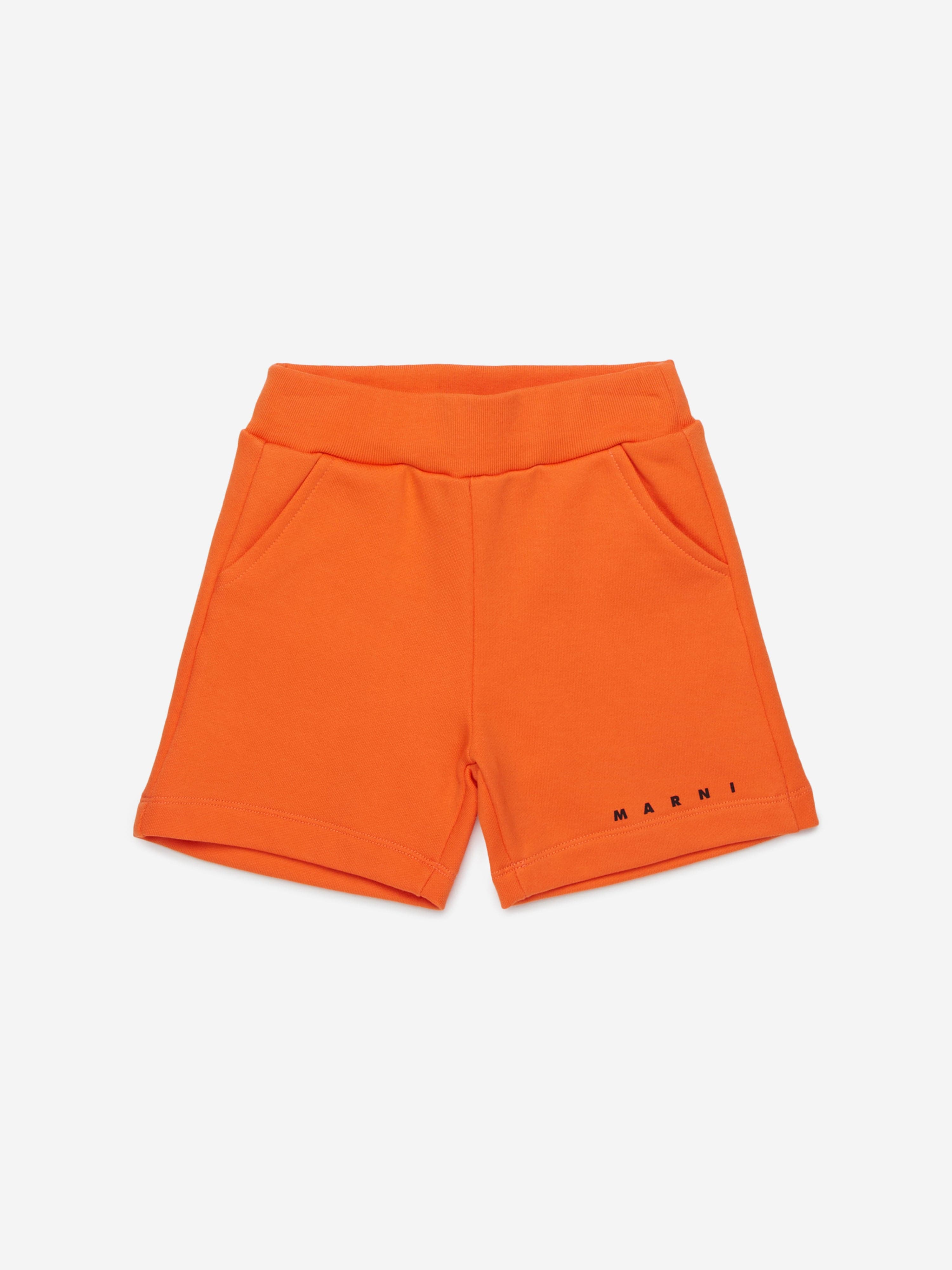 MARNI Baby Logo Shorts in Orange