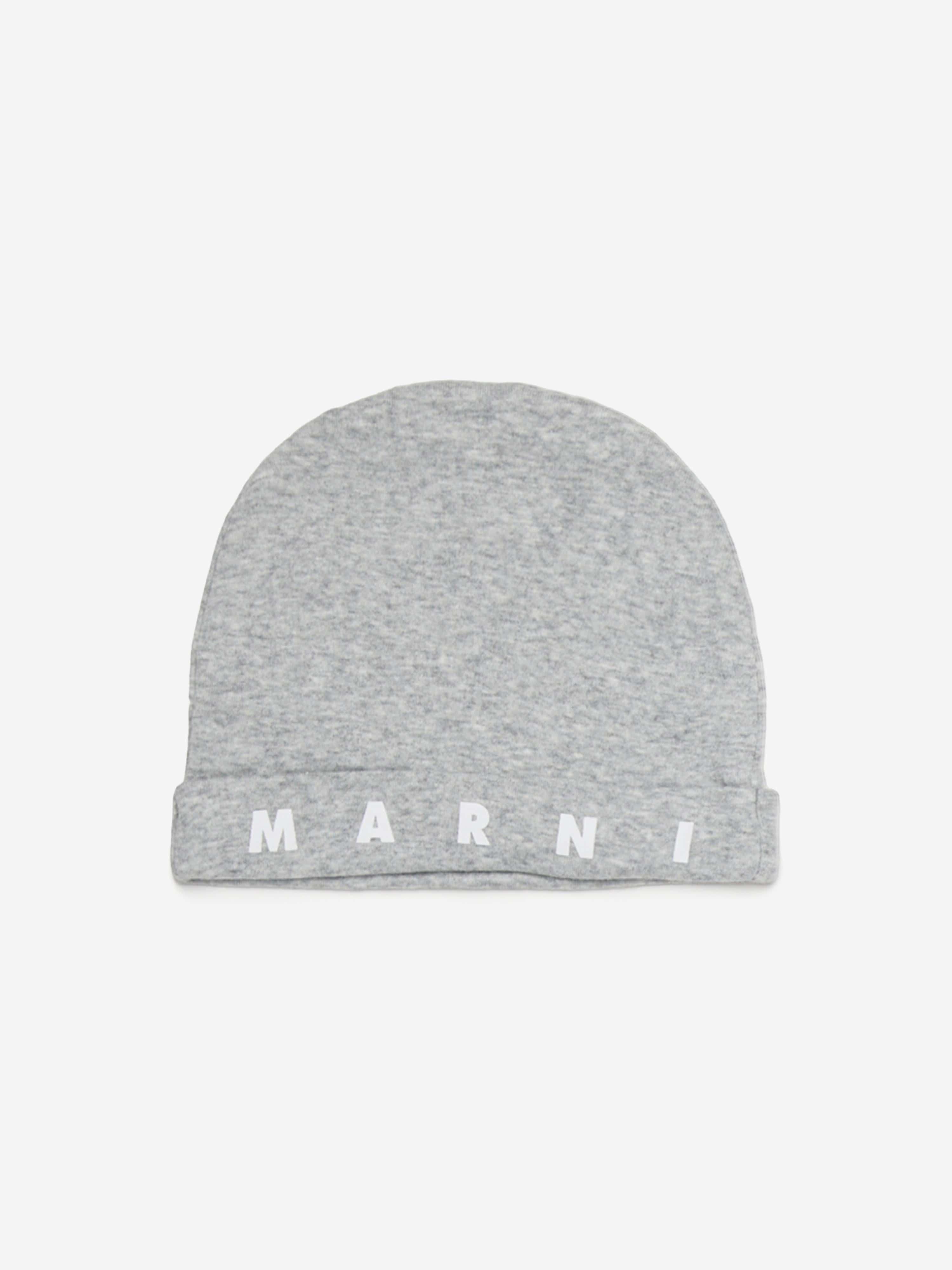 MARNI Baby Logo Romper Set in Grey