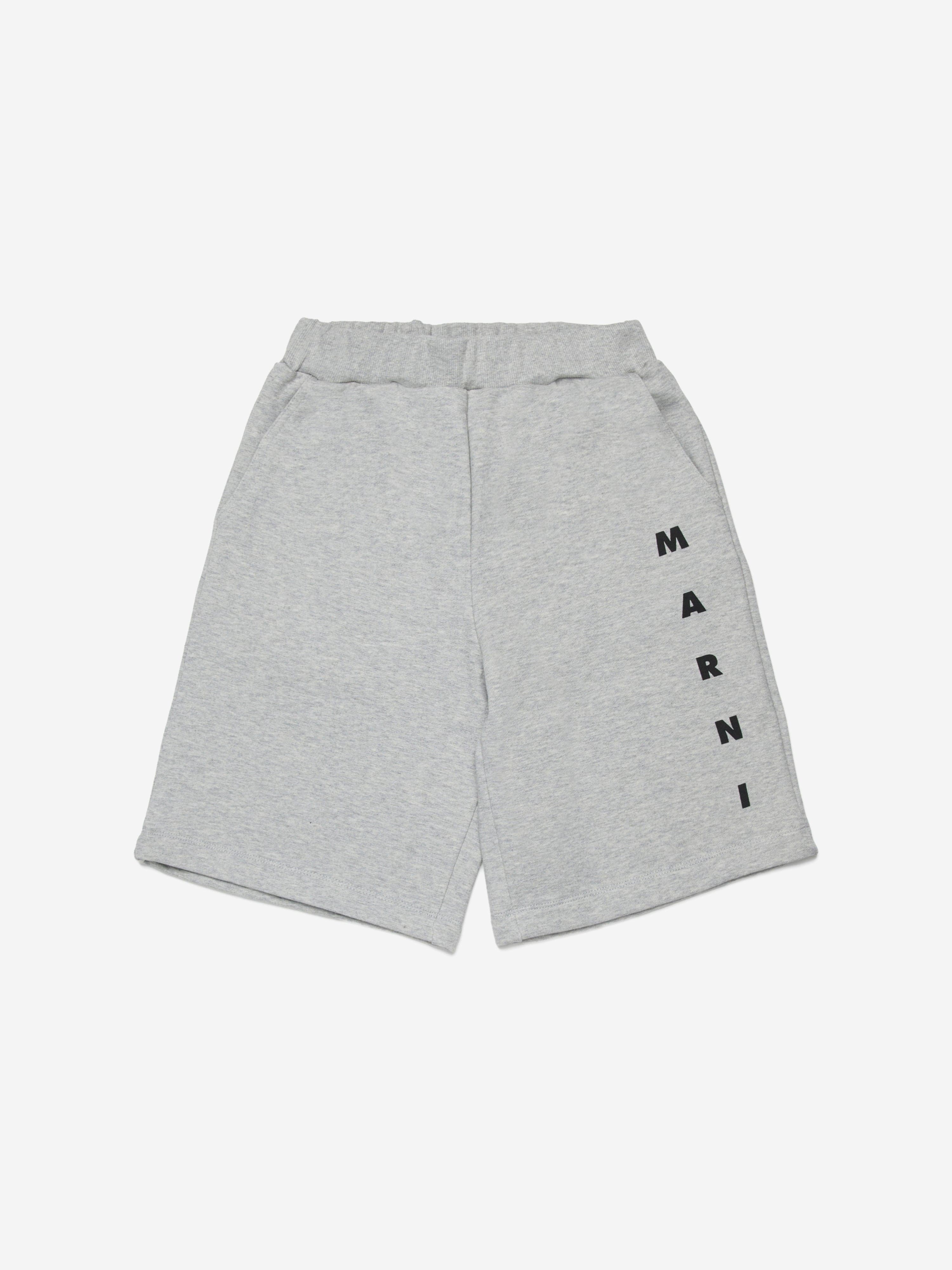 MARNI Kids Logo Shorts in Grey