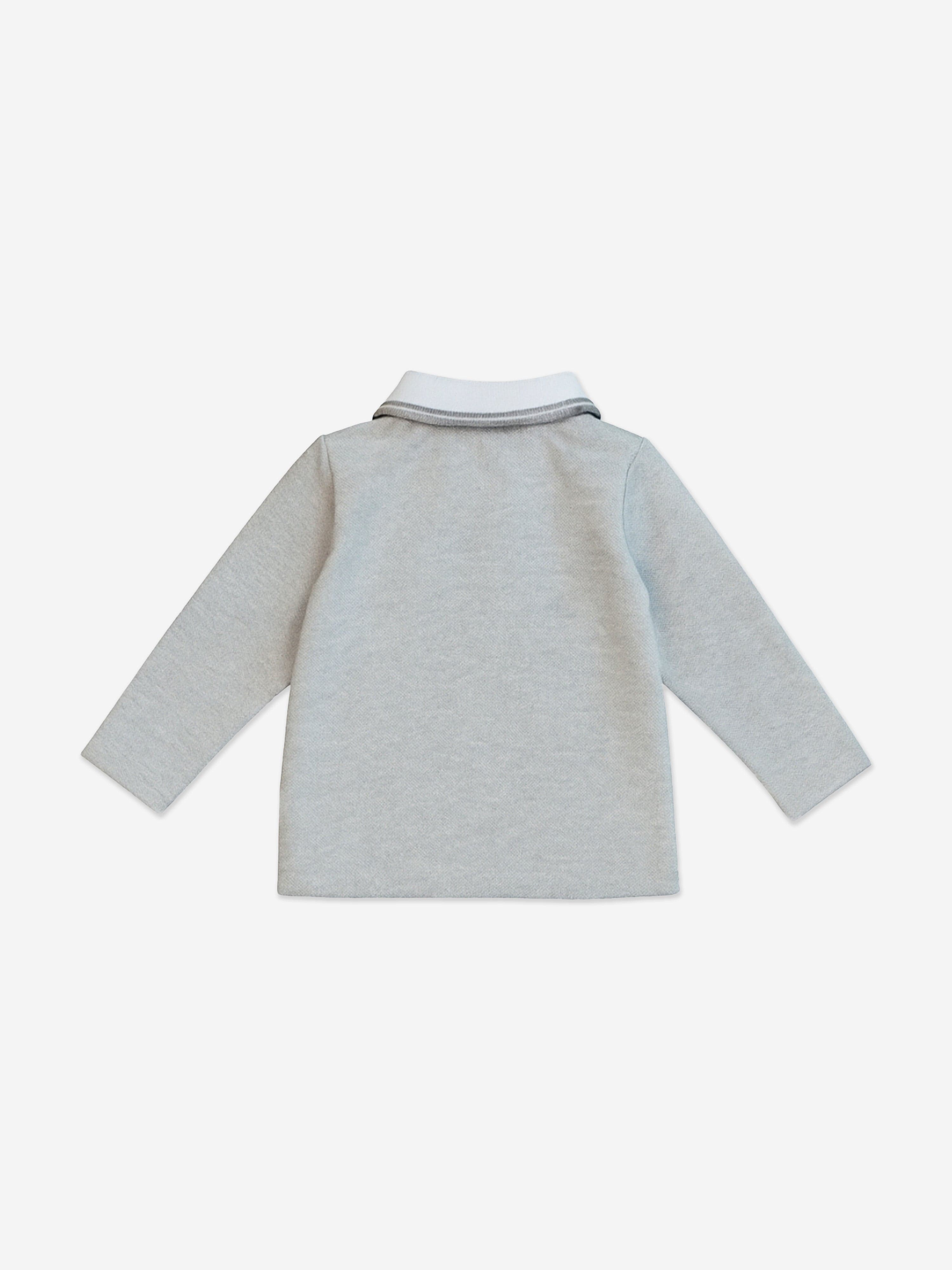Mininio Baby Boys Polo Shirt and Trouser Set in Grey
